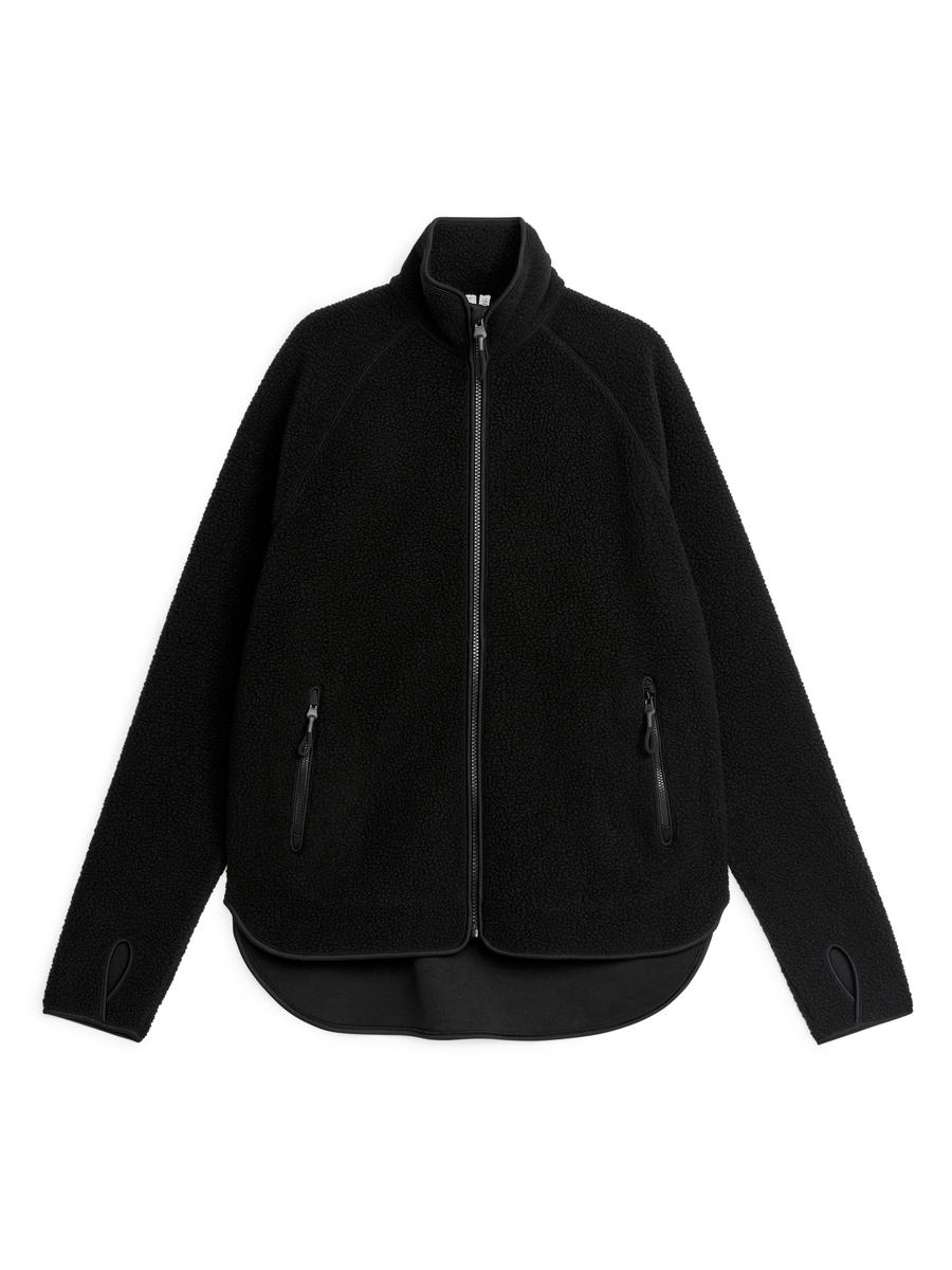 Fleece Zip Jacket-#272628-10779