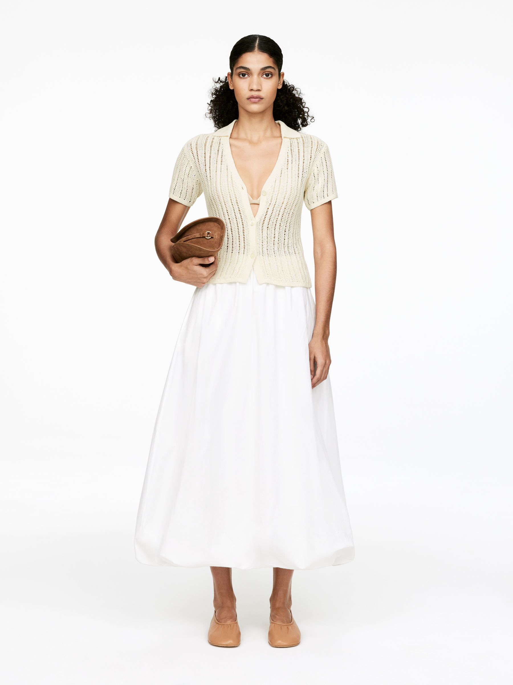 Open-Knit Top - Beige - Regular fit - Women - StillMedia/Lookbook - 3