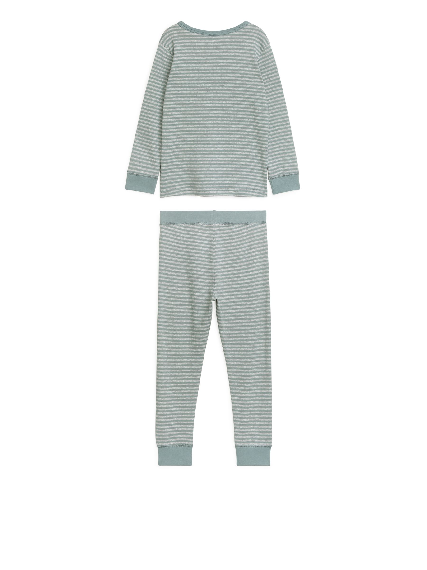 Jersey-Pyjama - Dusty Turquoise/Grey - Regular Fit - Children - StillMedia/DescriptiveStillLife - 3