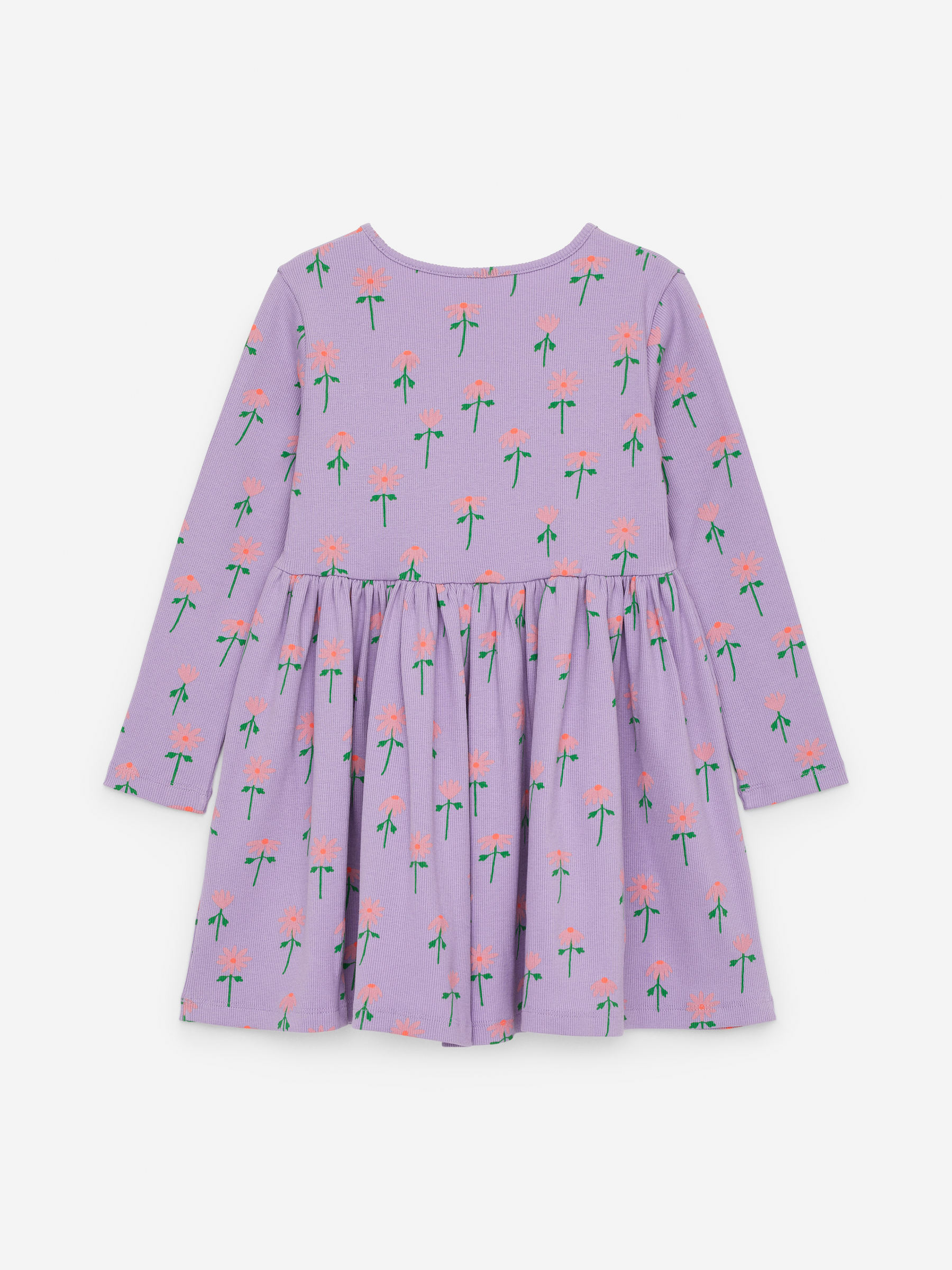 Cotton Rib Dress-#B4A0C9-14045