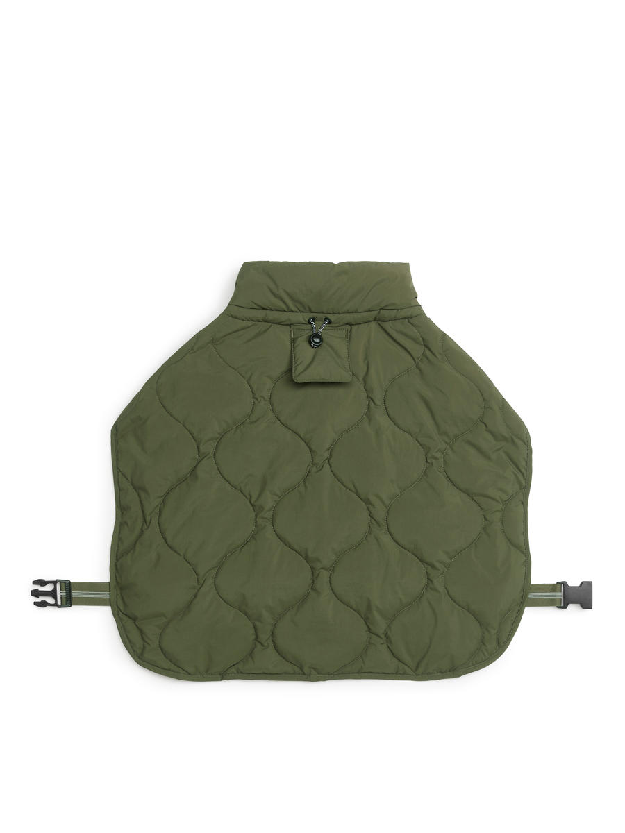 Dog Puffer Jacket-#5F5C4B-7755