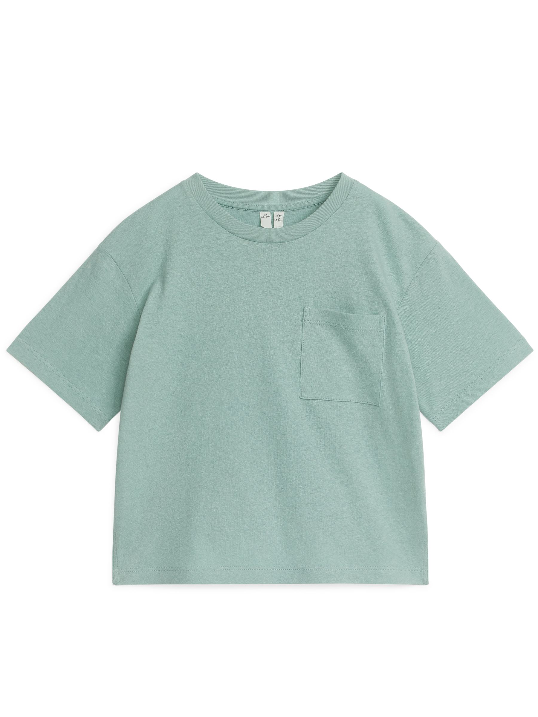 Camiseta loose fit en mezcla de lino - Menta empolvado - Corte holgado - Children - StillMedia/DescriptiveStillLife - 3