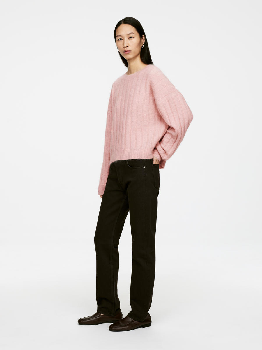 Mohair Wool-Blend Jumper-#D6BAB6-13725