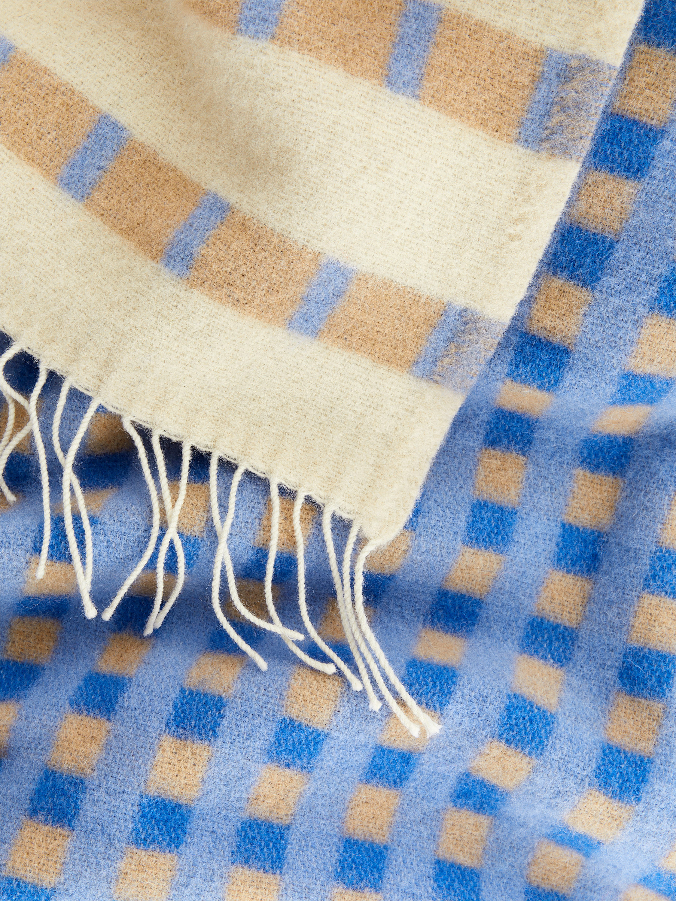 ARKET Klippan Blanket 青 Klippan Wool Blanket – Blue/Beige – Homeware – ARKET NL