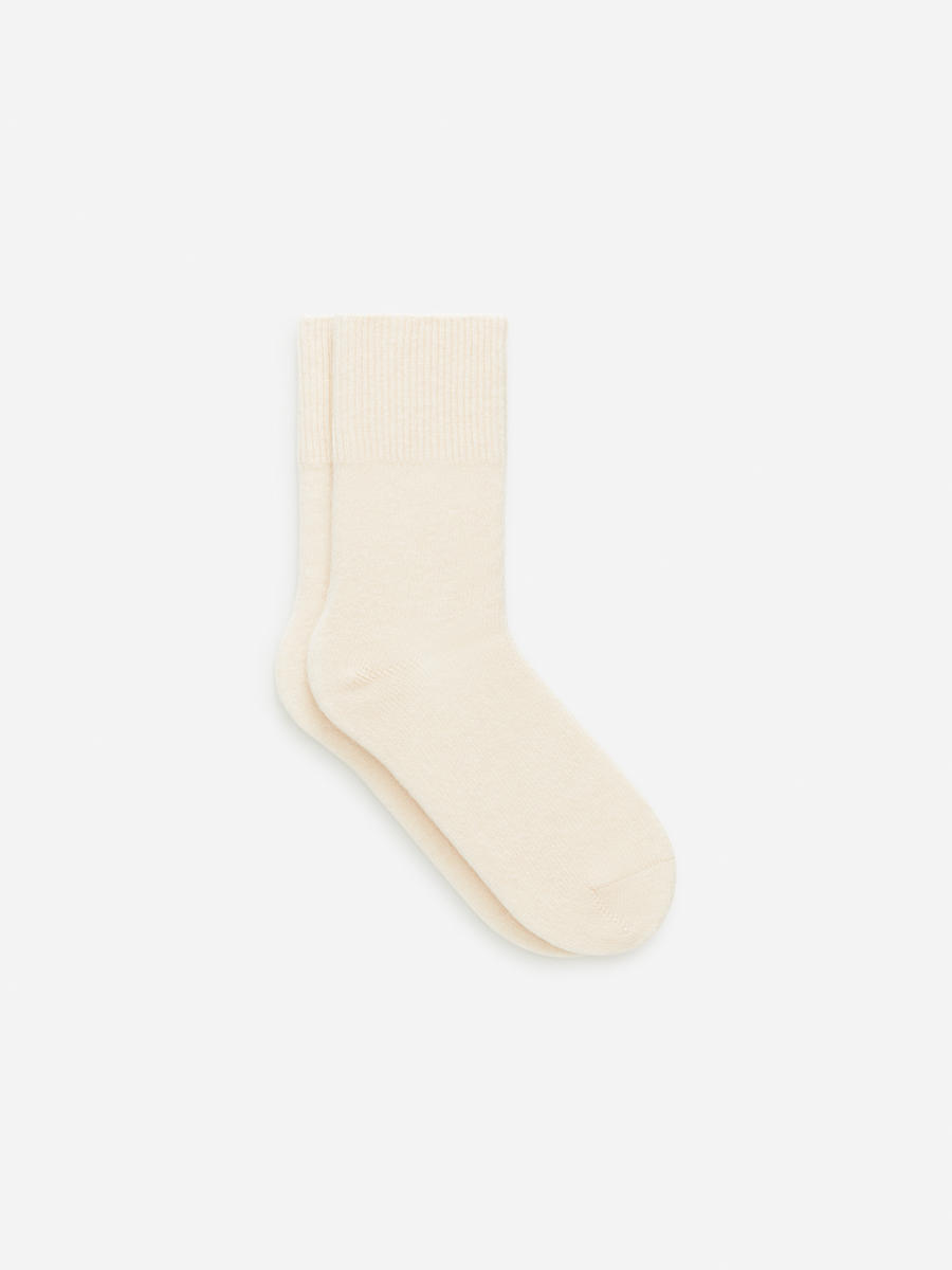 Chaussettes en laine et cachemire - Blanc - Femme - 1188616002