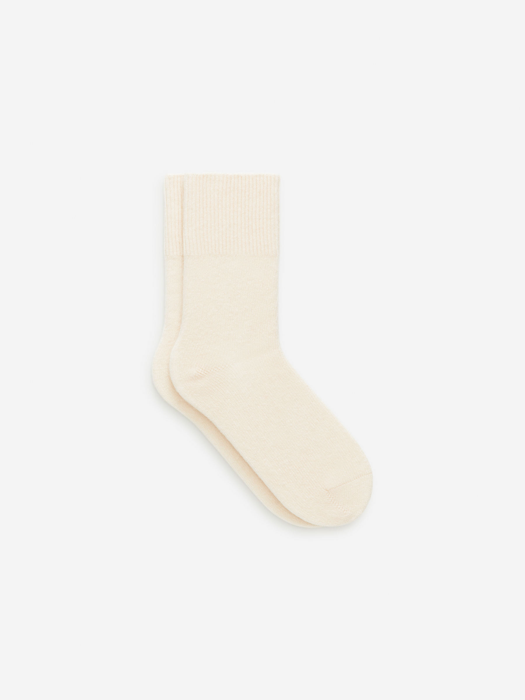 Cashmere-Wool Blend Socks - White - Women - StillMedia/DescriptiveStillLife - 4