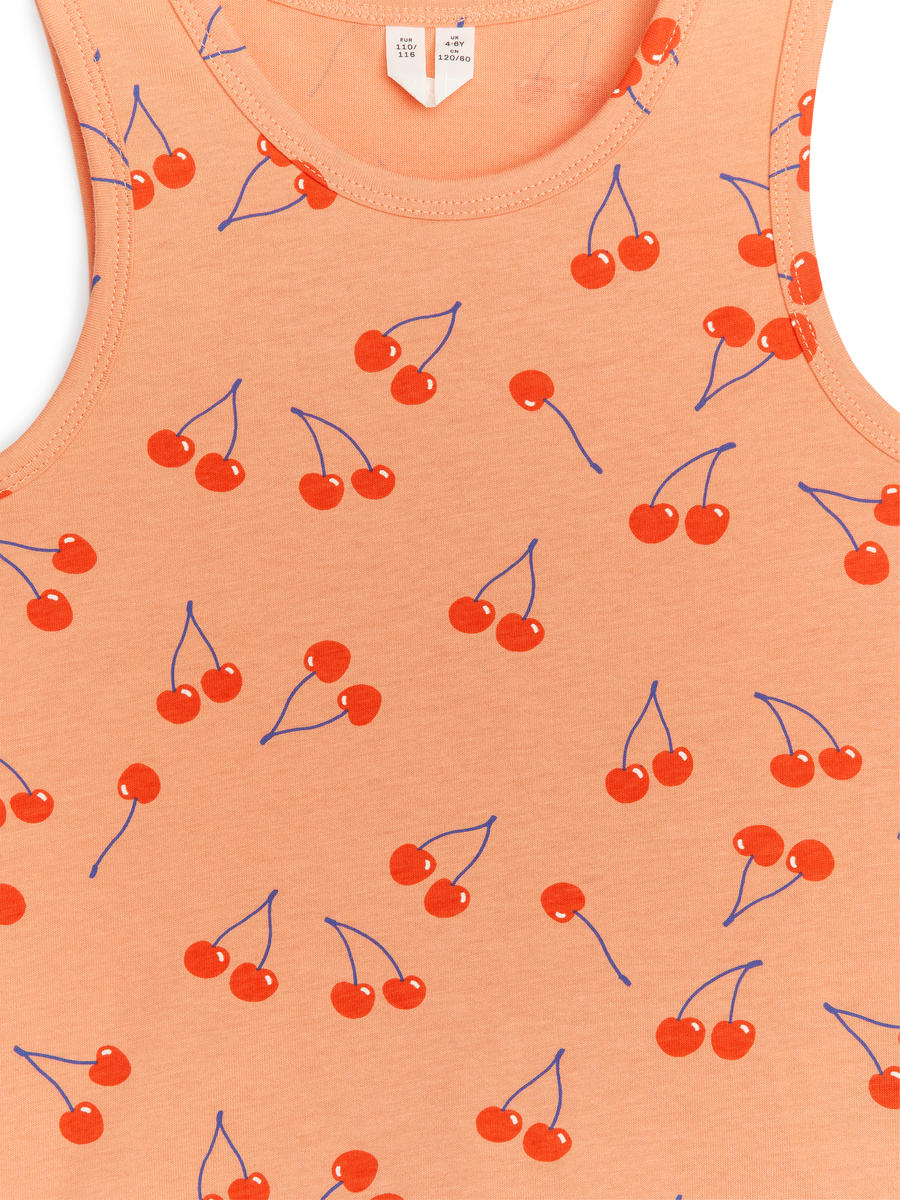 Tanktop mit Print - Orange - Slim Fit - Children - 1227143002