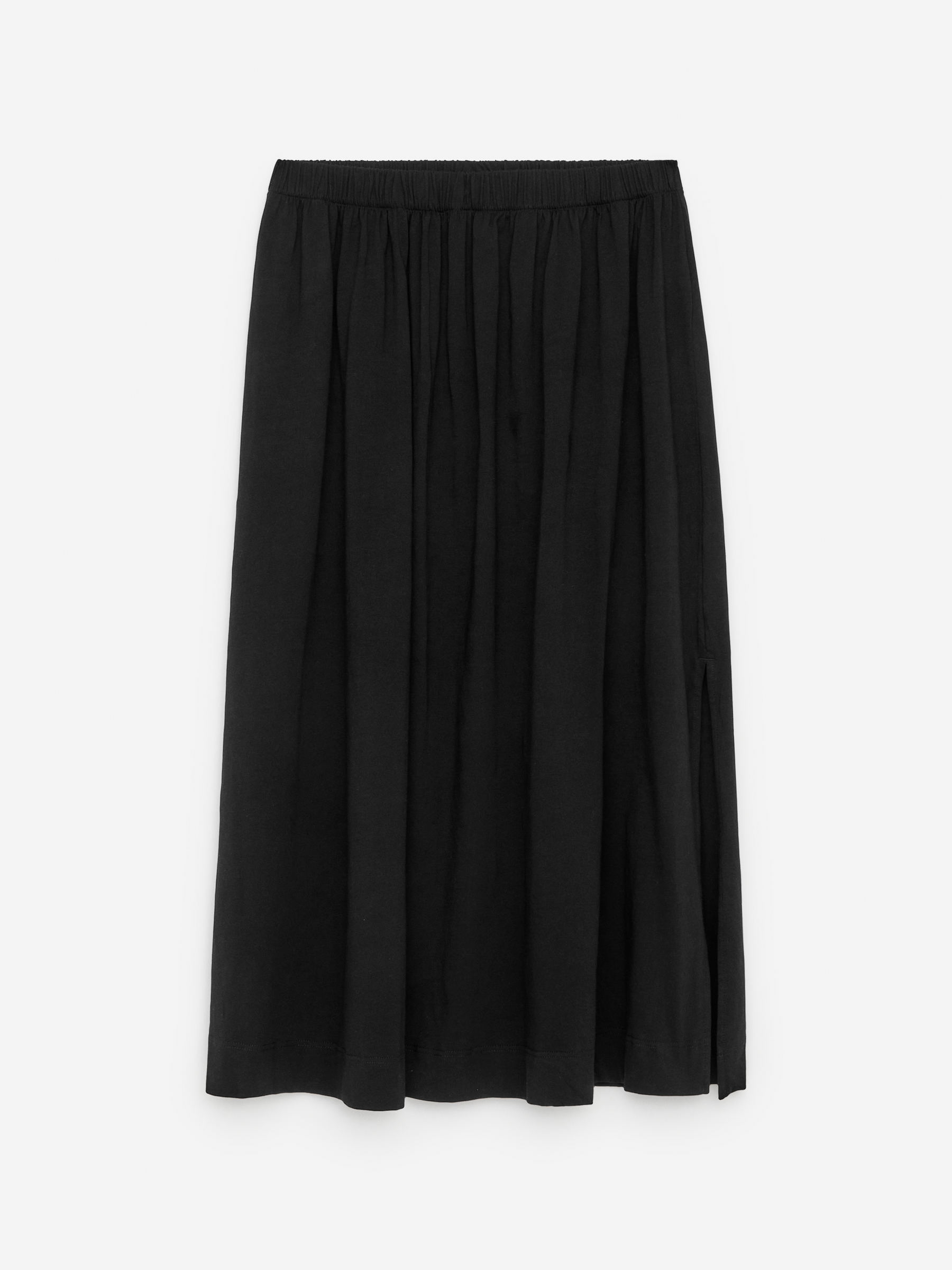 Falda de algodón-Negro-15636