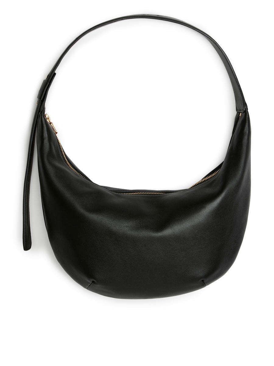 Mid Size Curved Shoulder Bag-#272628-5589