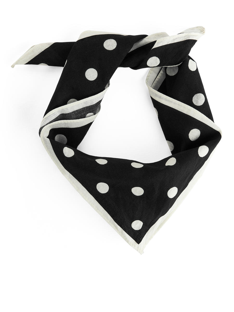 Bandana en coton - Noir/Blanc - Enfant - 1156270003