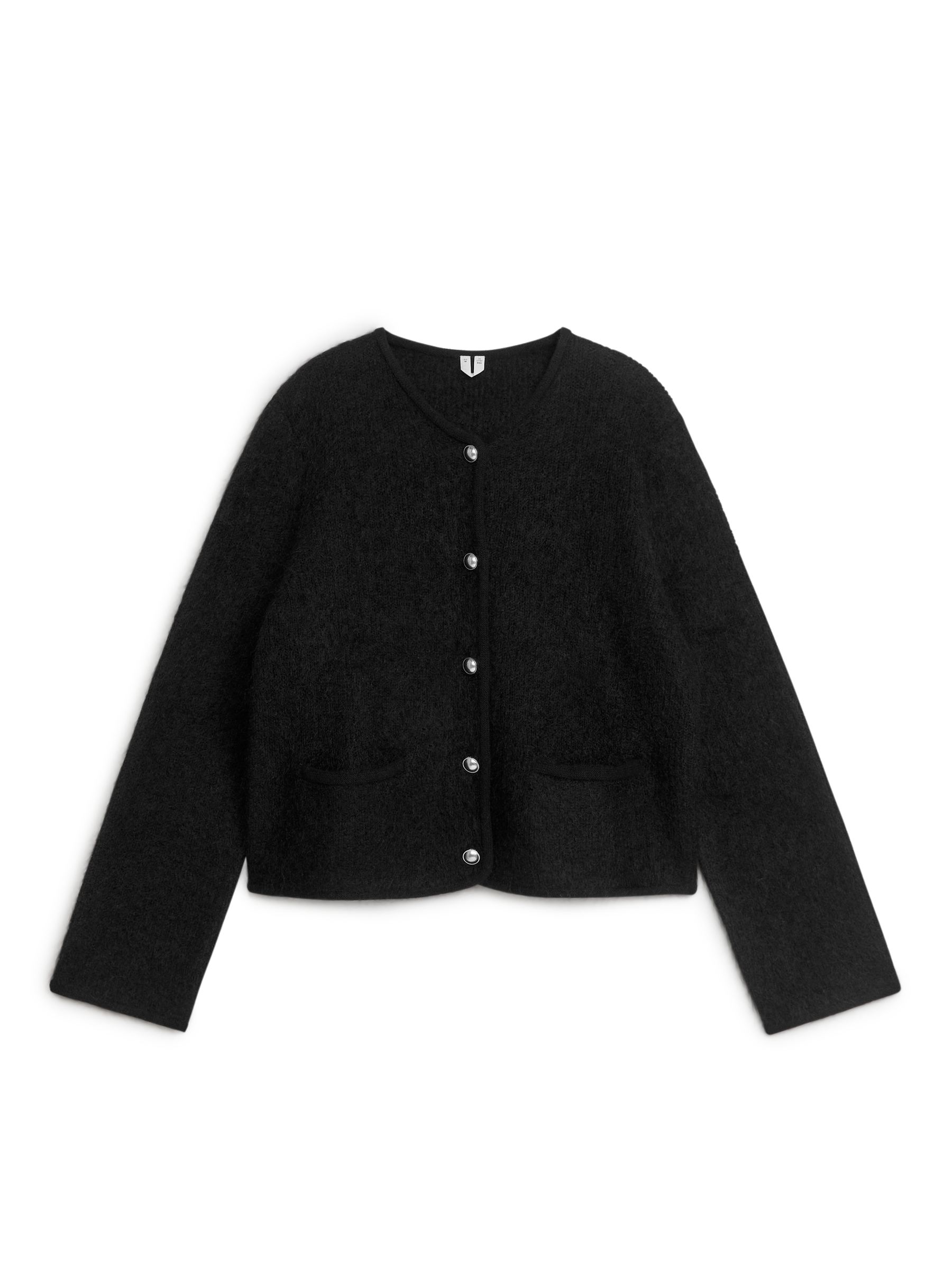 Knitted Mohair Jacket-#272628-2195