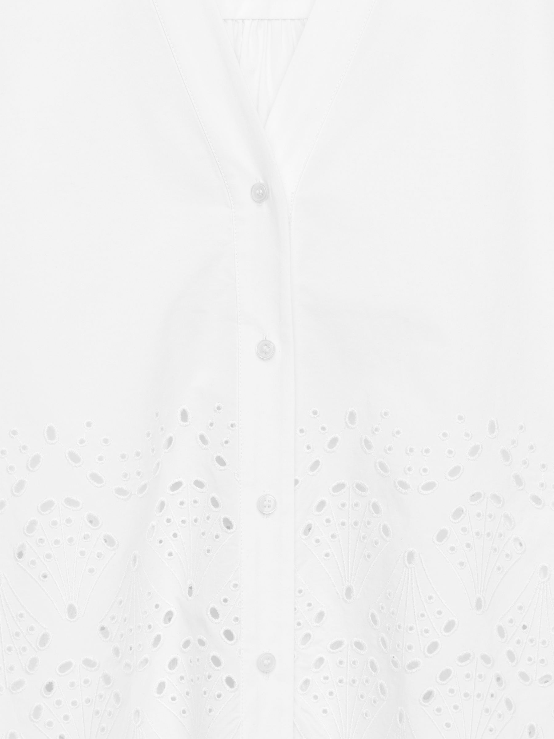 Bluse mit Lochstickerei - Weiß - Regular Fit - Damen - StillMedia/DescriptiveDetail - 1