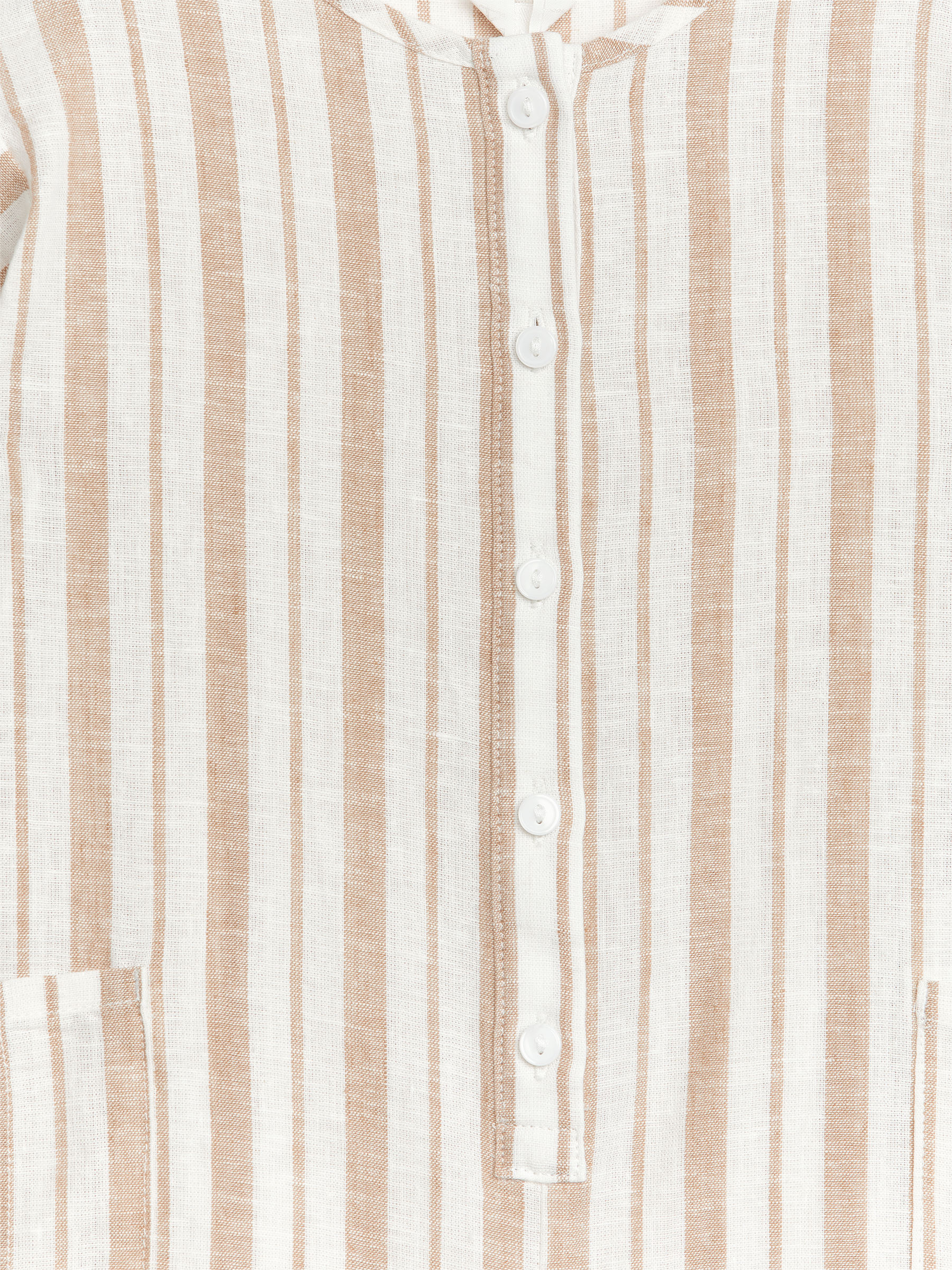 Linen Romper - Beige/Stripes - Regular fit - Children - StillMedia/DescriptiveDetail - 3