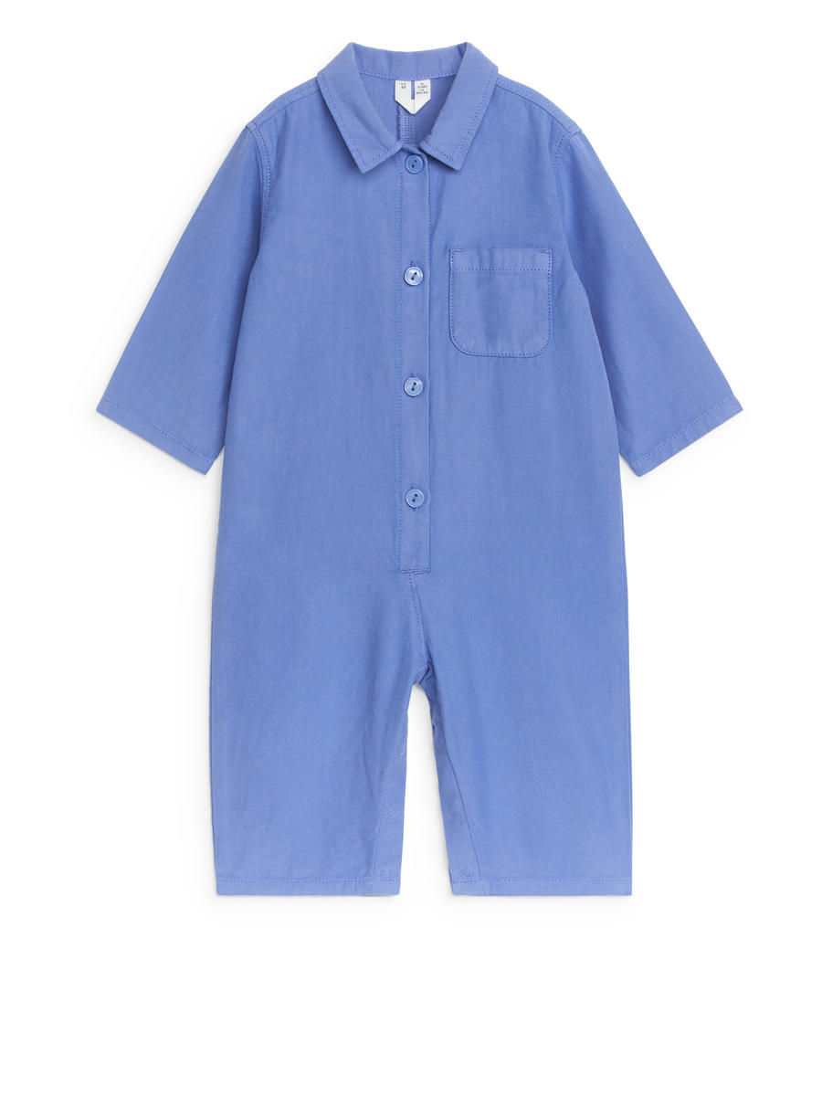 Lyocell Blend Overall - Blue - Loose fit - Children - 1214575001