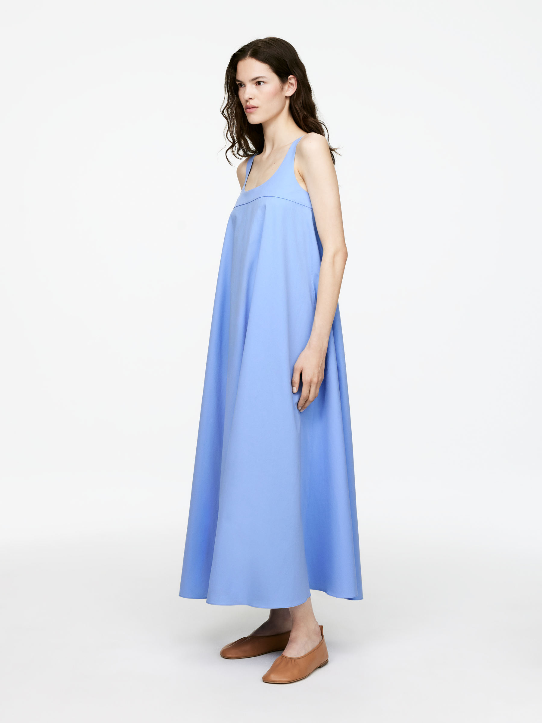 Cotton Maxi Dress - Light Blue - Regular fit - Women - StillMedia/Lookbook - 6