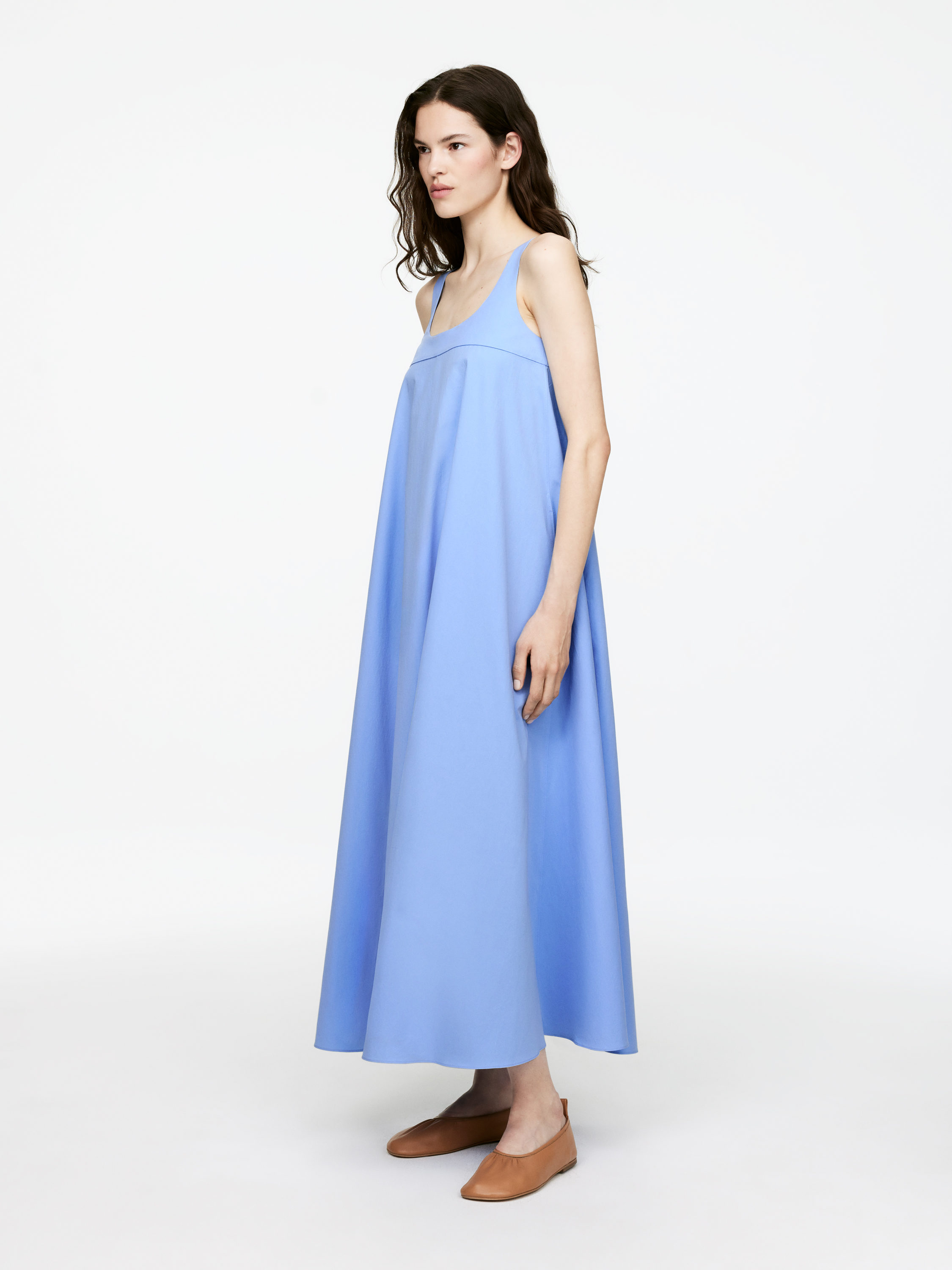 Cotton Maxi Dress – Light Blue – Women – ARKET WW