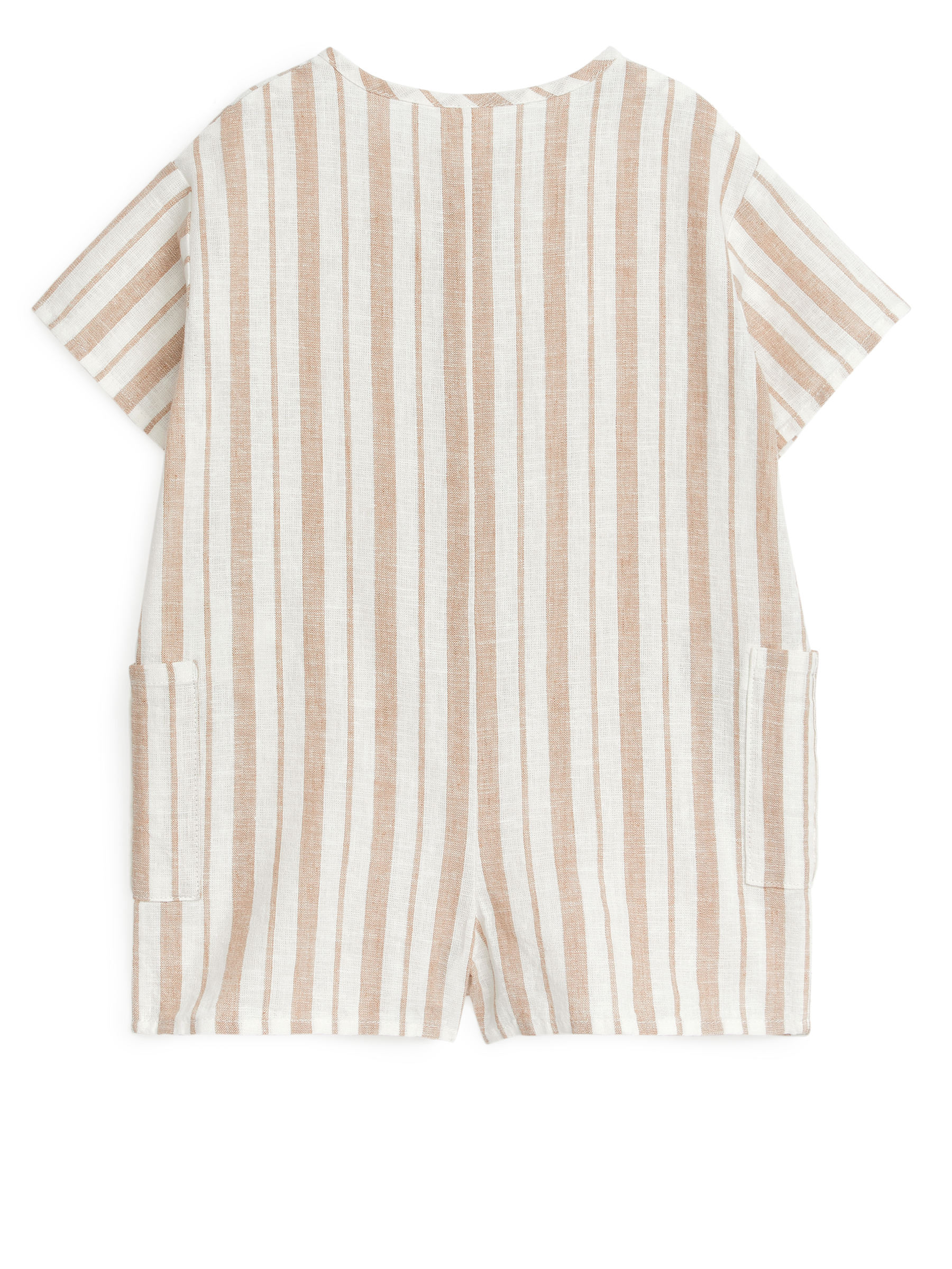 Linen Romper - Beige/Stripes - Regular fit - Children - StillMedia/DescriptiveStillLife - 2