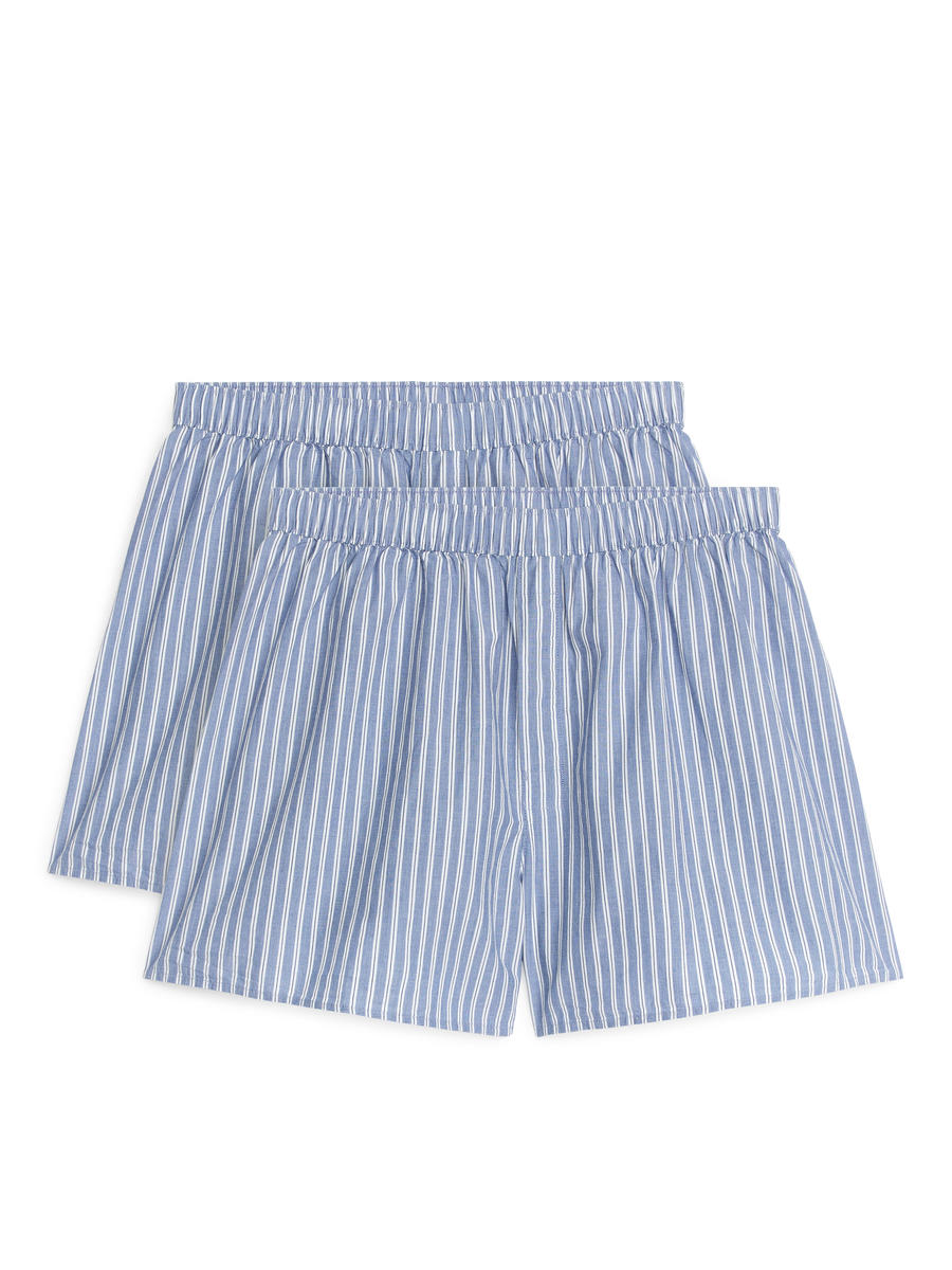 Woven Boxers, Set of 2-#79829D-8386