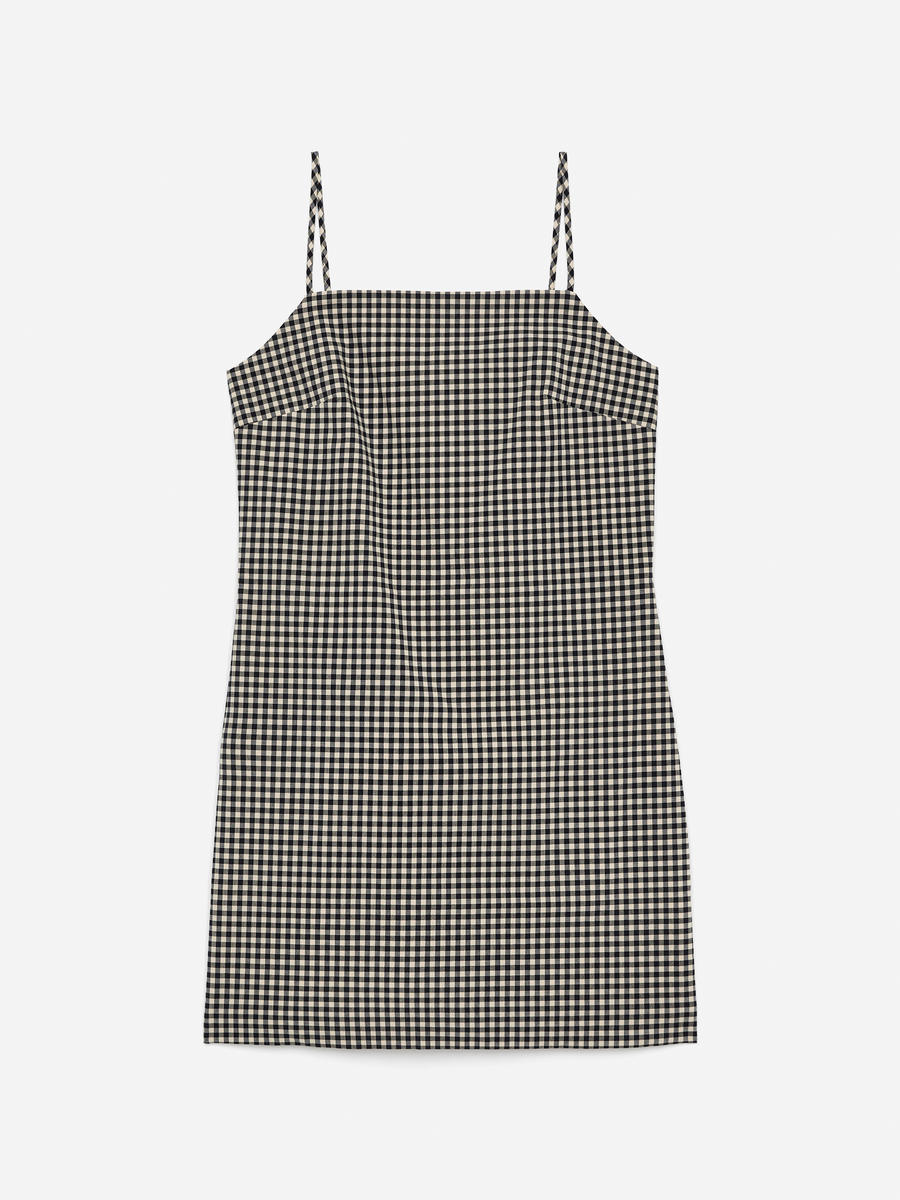 ARKET Women's  Mini Gingham Dress Blue,  size 42