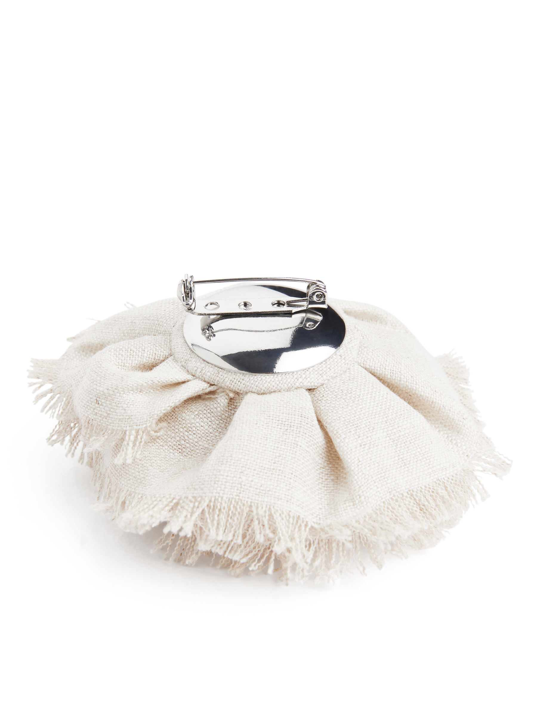 Leinen-Brosche - Cremeweiß - Damen - StillMedia/DescriptiveDetail - 1