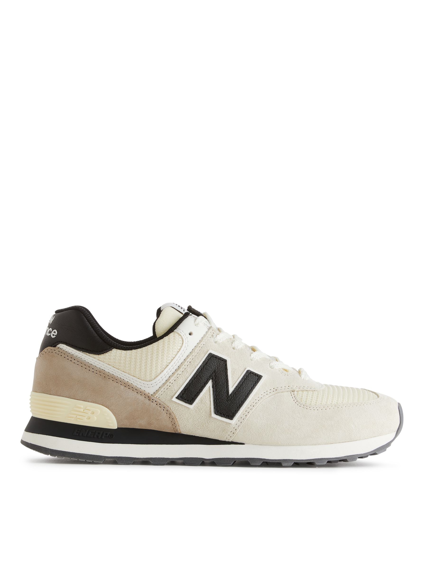 New Balance ML 574 DW Trainers - Macadamia Nut/Black - Men - StillMedia/DescriptiveStillLife - 6