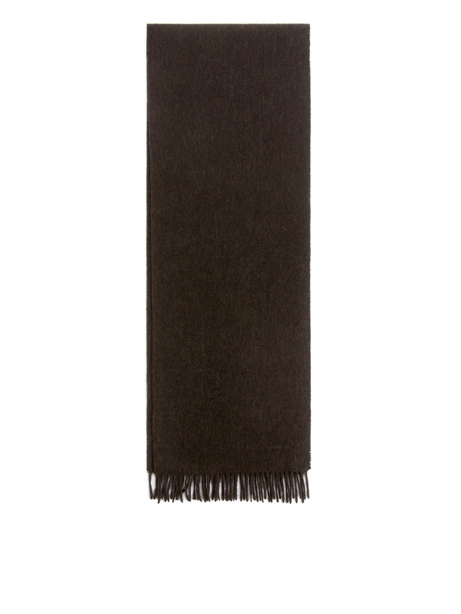 Cashmere Scarf-#3F3838-13300