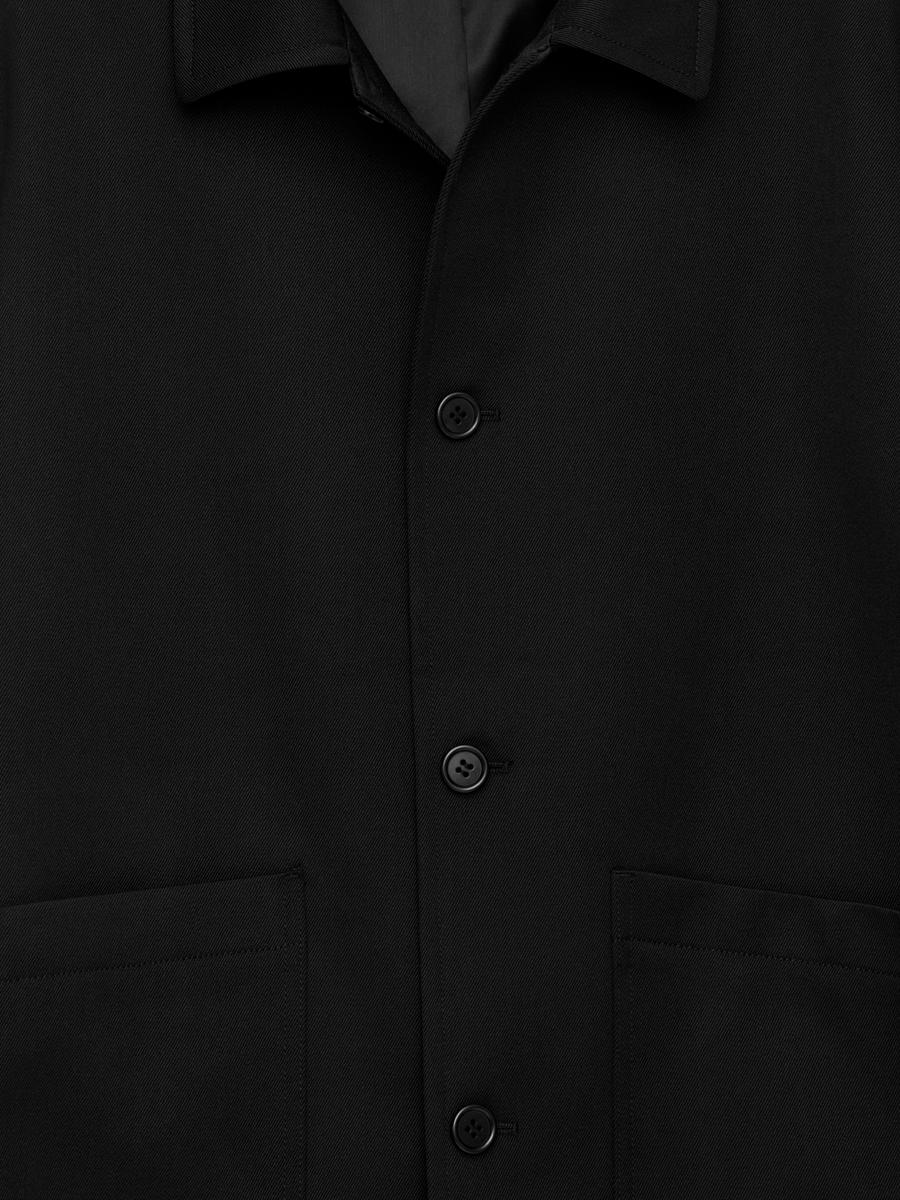 Wool-Cotton Jacket-#272628-13654