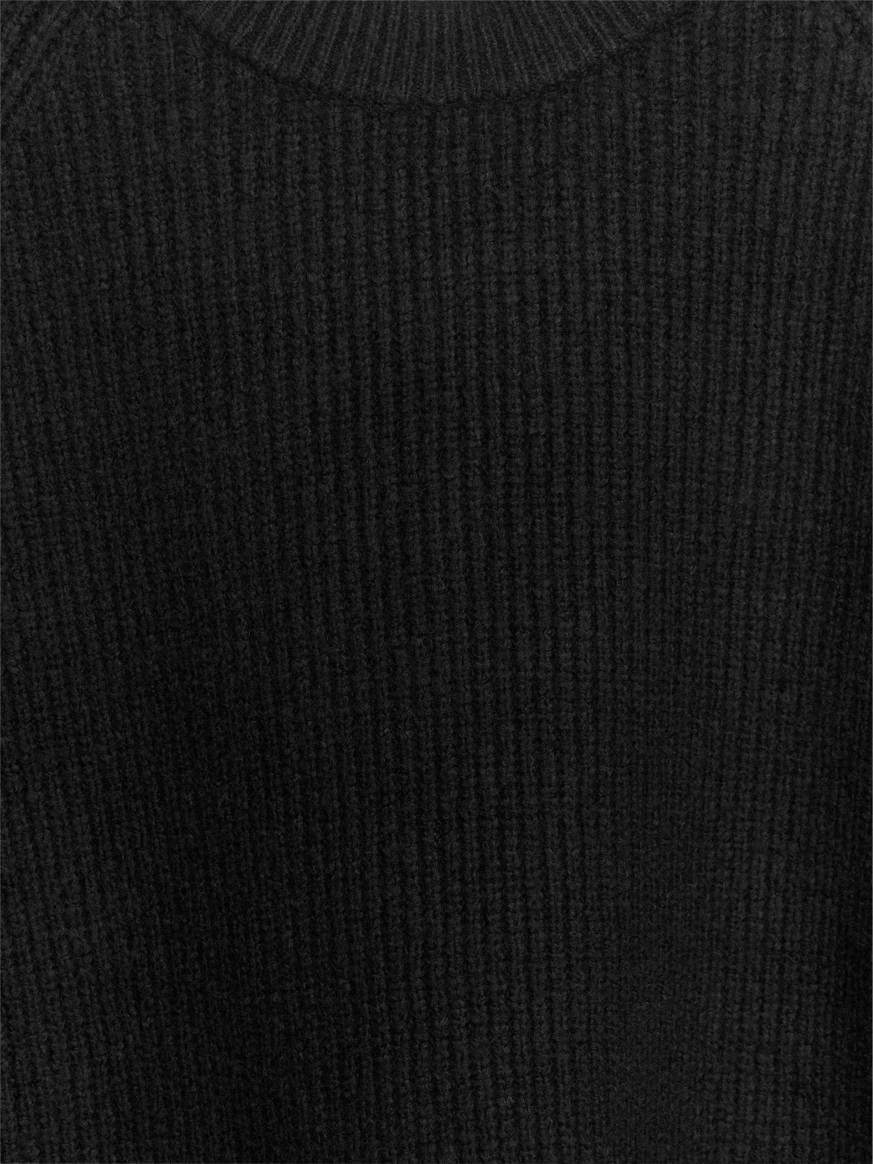 Maglione girocollo con lavorazione a coste - Nero - Regular fit - Men - StillMedia/DescriptiveDetail - 2