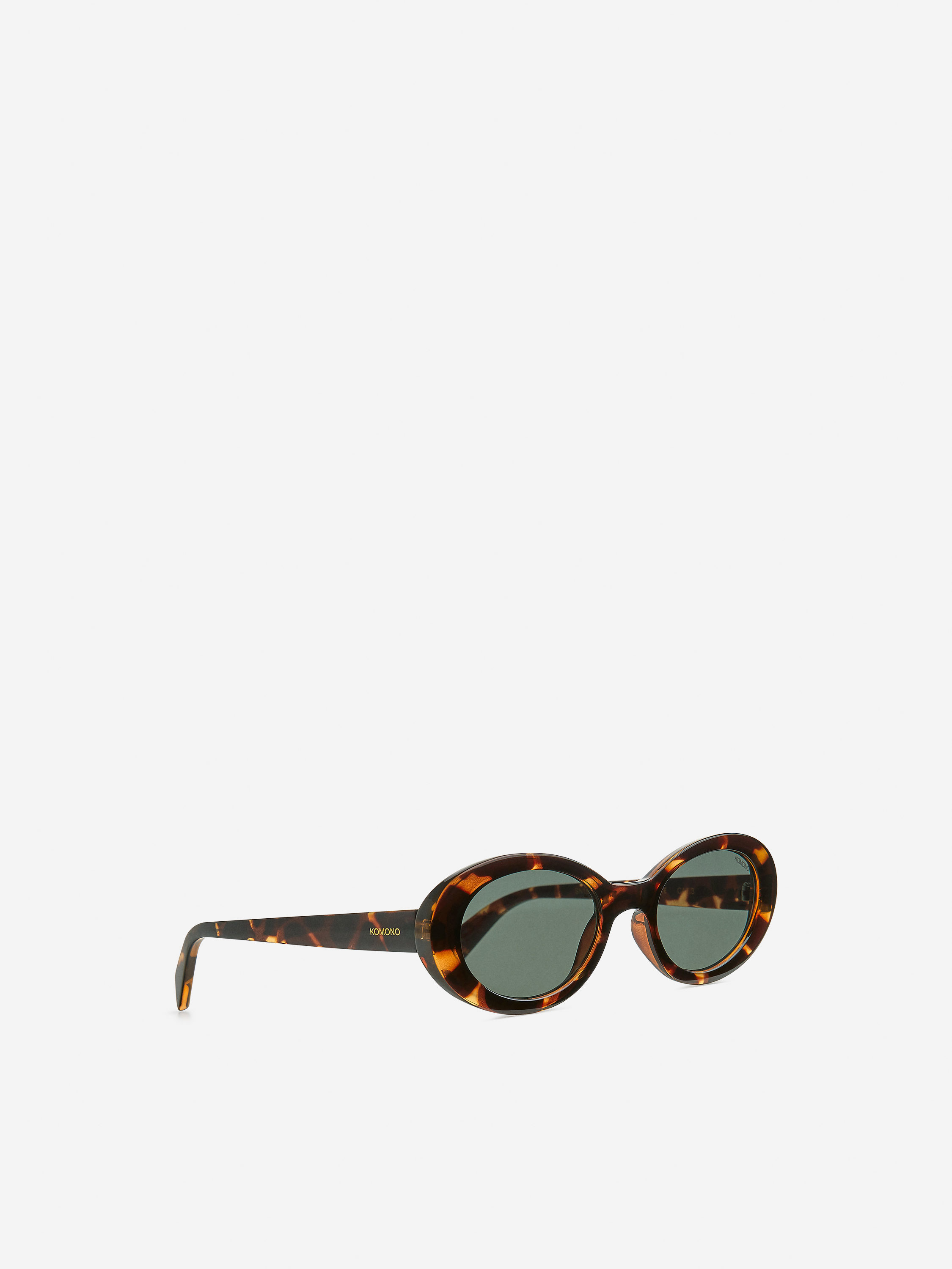 Urban Outfitters Komono Ana Oval Sunglasses In Neutral Multi