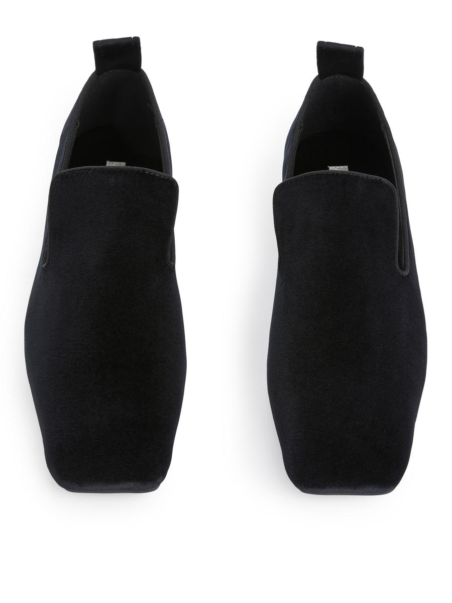 Indoor Velvet Loafers-#272628-13311