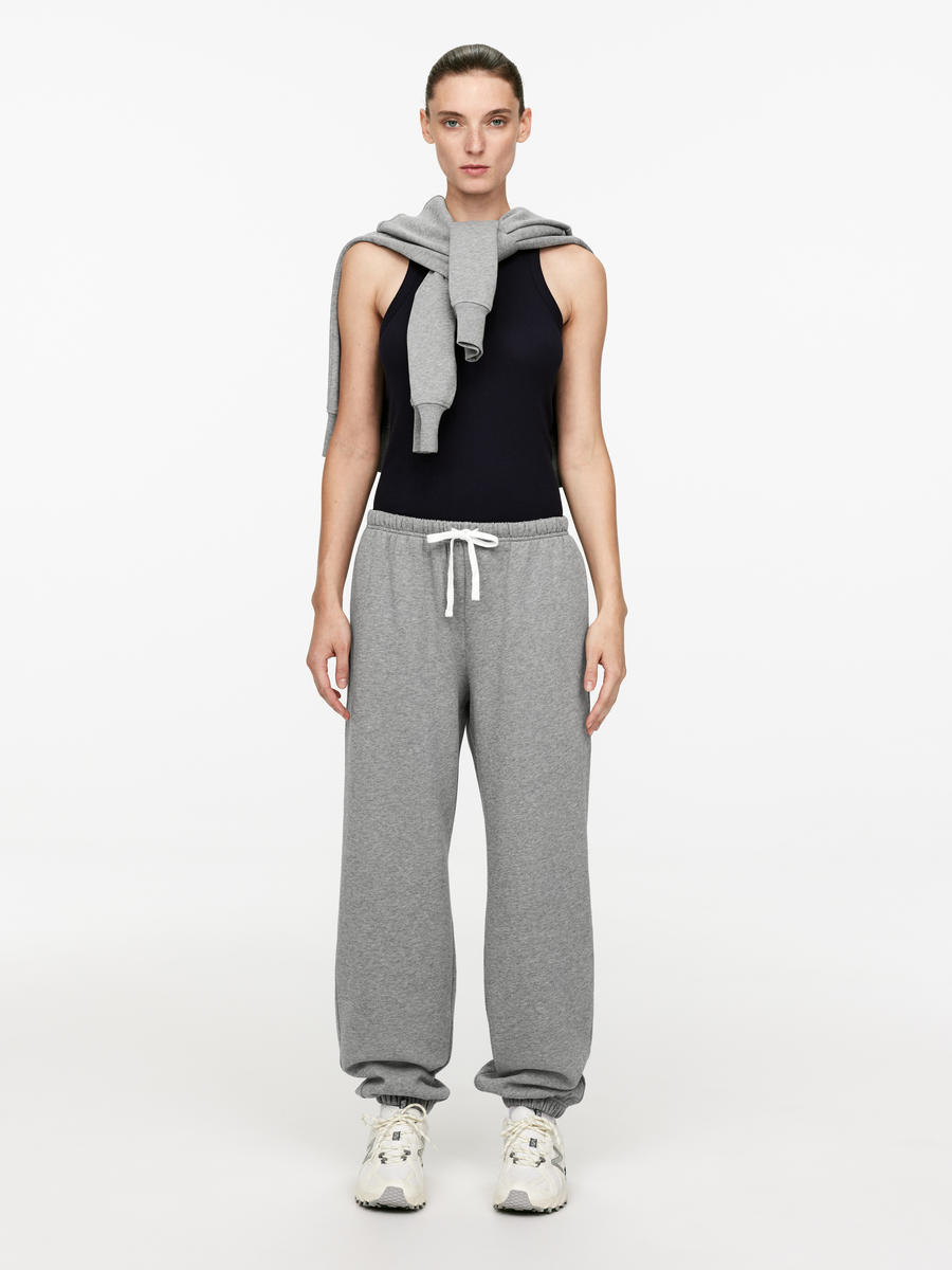 Relaxed Cotton Sweatpants-#6C6D6E-11677