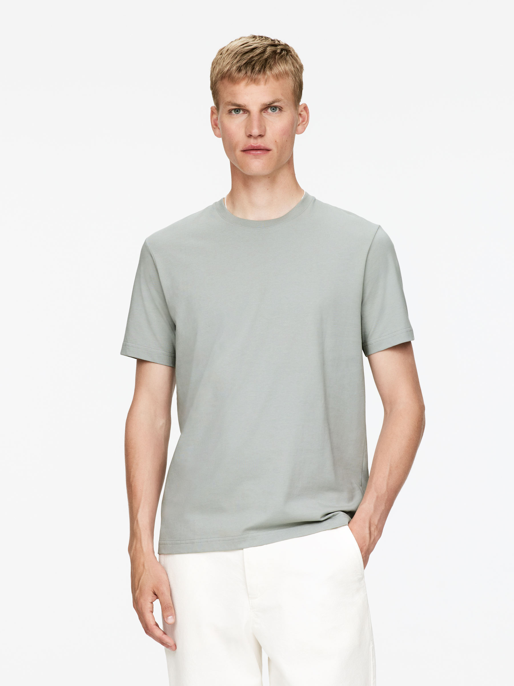 Lightweight T-Shirt-#A8ACA9-15552