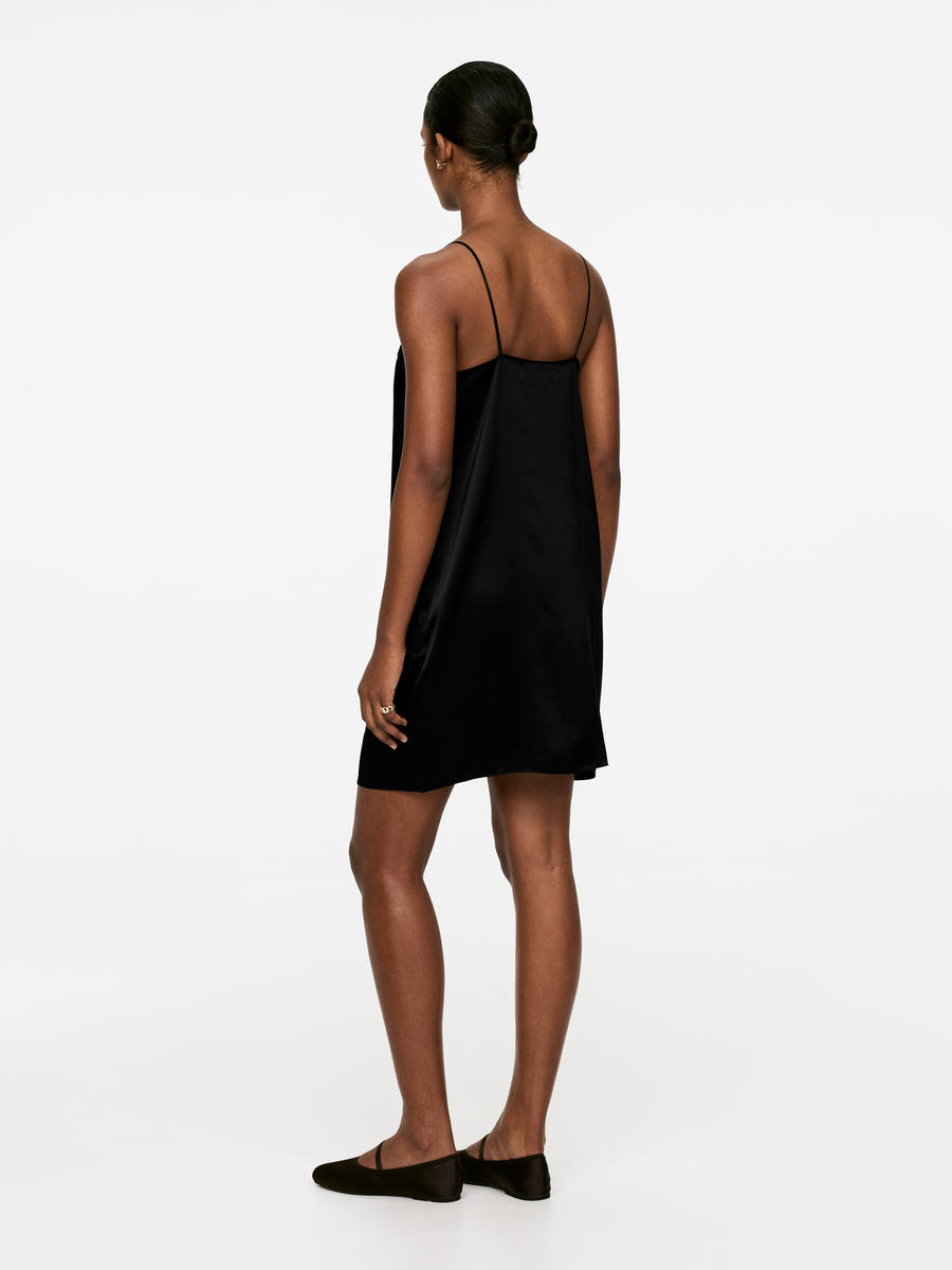 Silk Slip Dress-#272628-13286