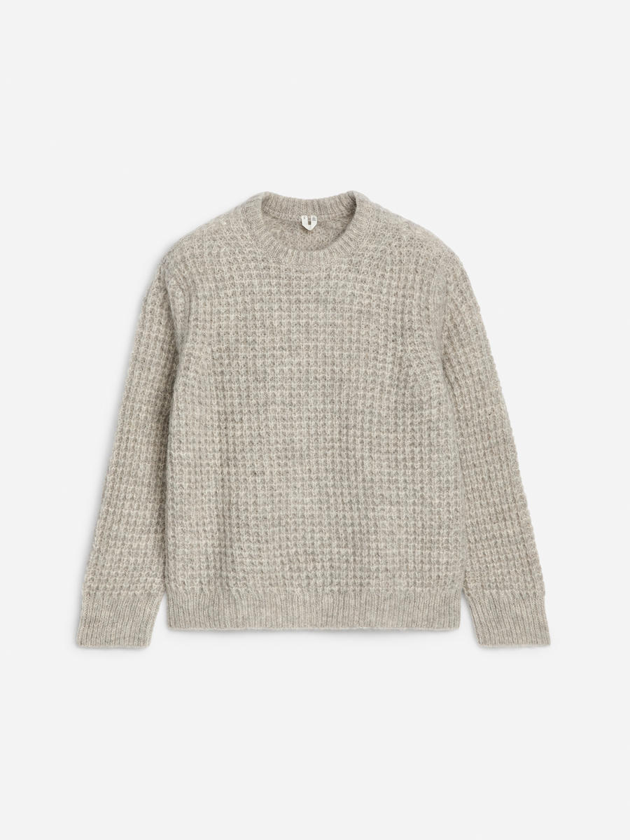 ARKET Women's  Relaxed Wool-Alpaca Jumper Grey,  size S