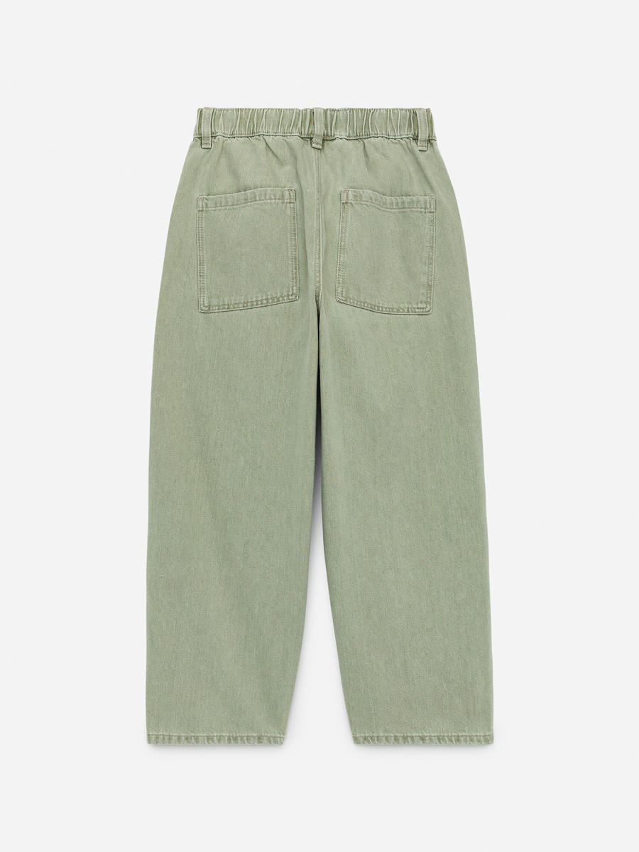 Pantalon en denim délavé-#B2C1B6-14035