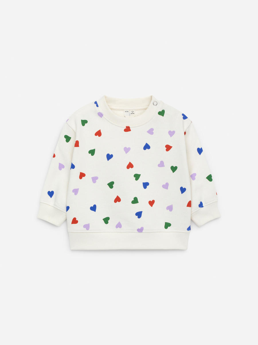ARKET Kids   Cotton Sweatshirt White,  size 50/56