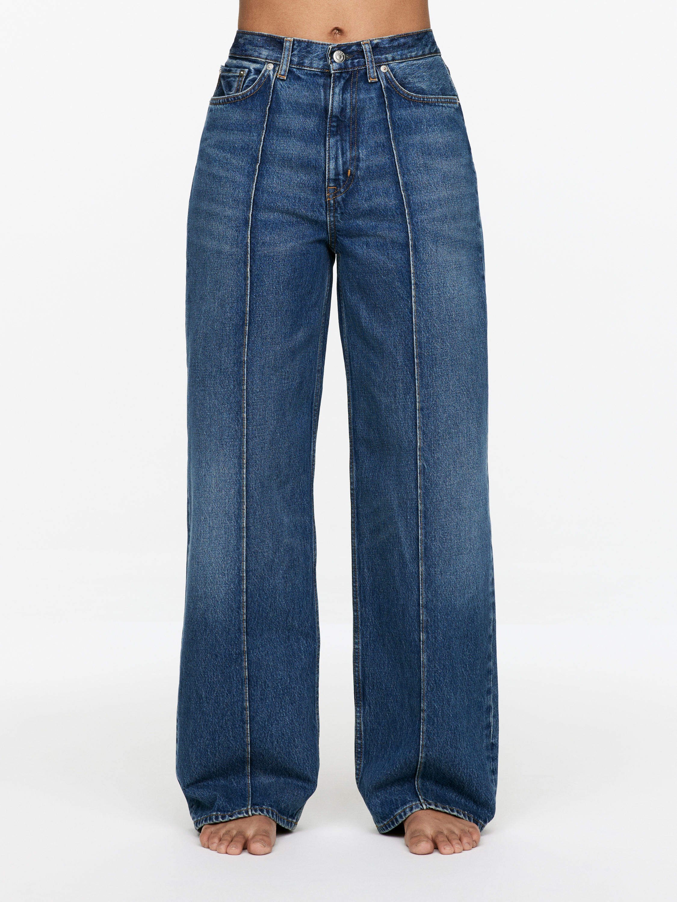 CORAL Wide Jeans – Blue – Women – ARKET DK