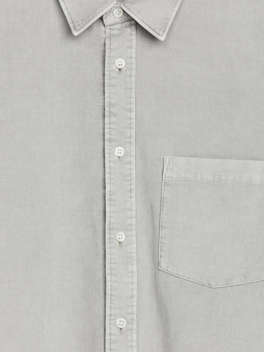 Corduroy Shirt-#A2A3A3-12820