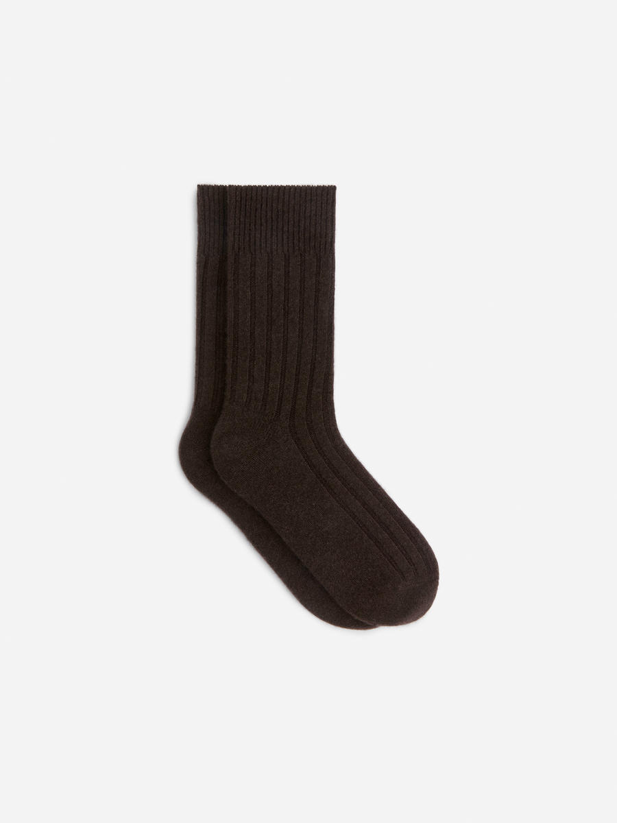 Kaschmirsocken-Braun-13288