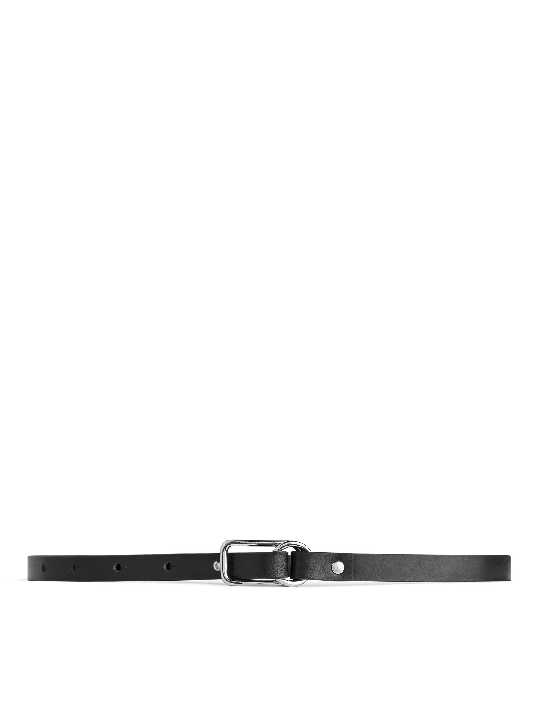 Slim Leather Belt-#272628-6598