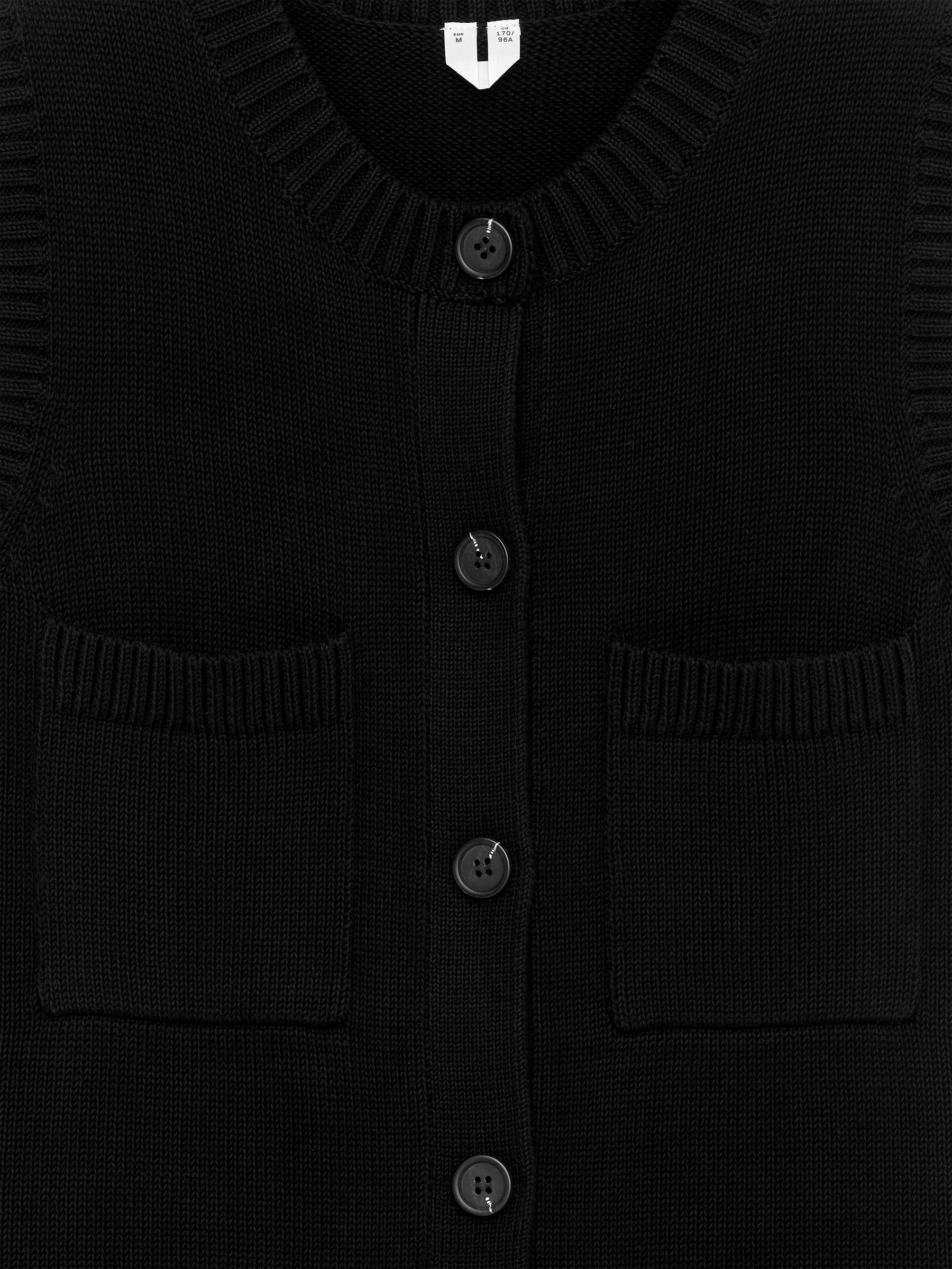 Sleeveless Knitted Dress - Black - Slim fit - Women - StillMedia/DescriptiveDetail - 1