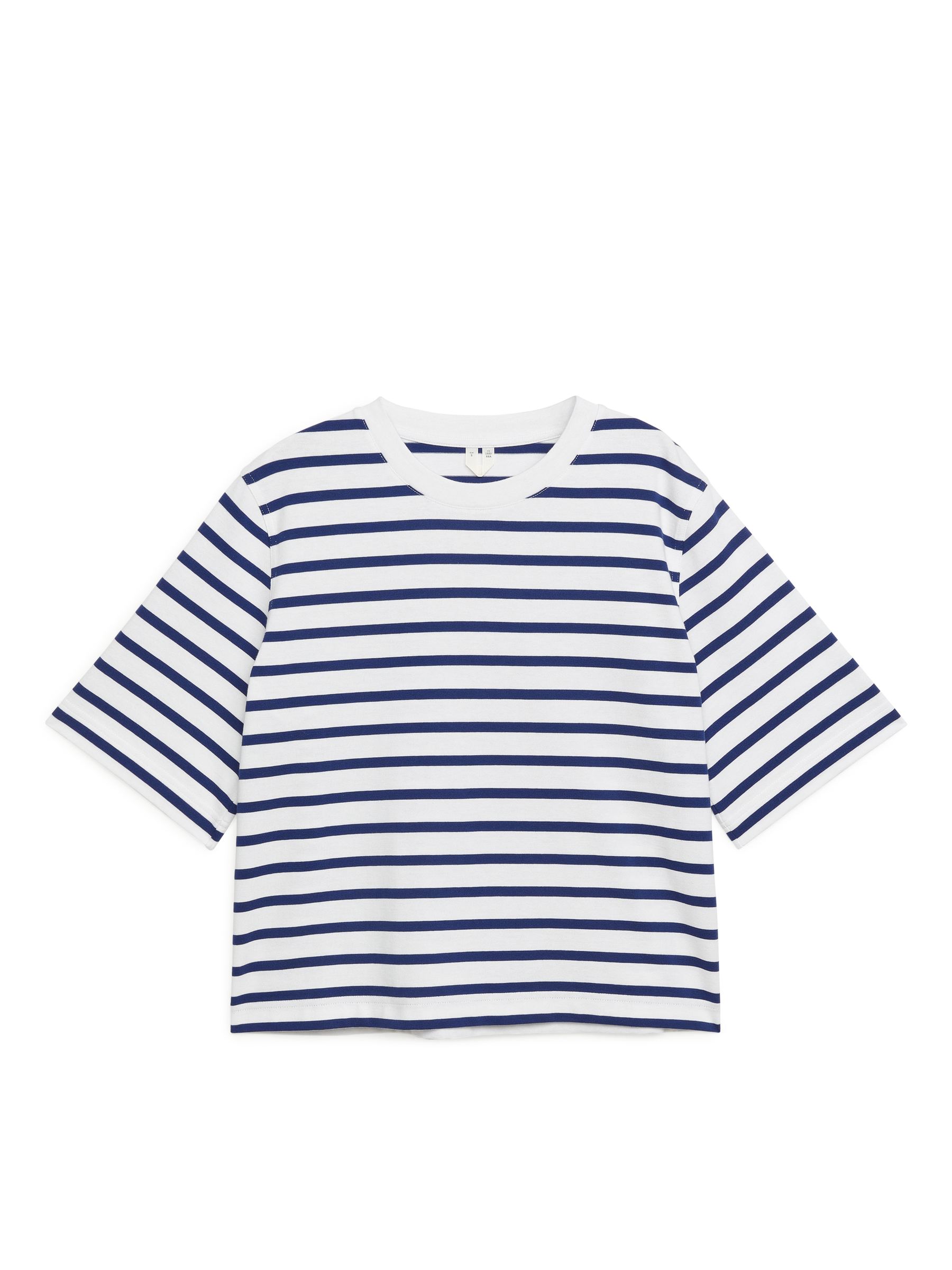 T-shirt ALBA pesante - Blue/White - Loose fit - Women - StillMedia/DescriptiveStillLife - 1