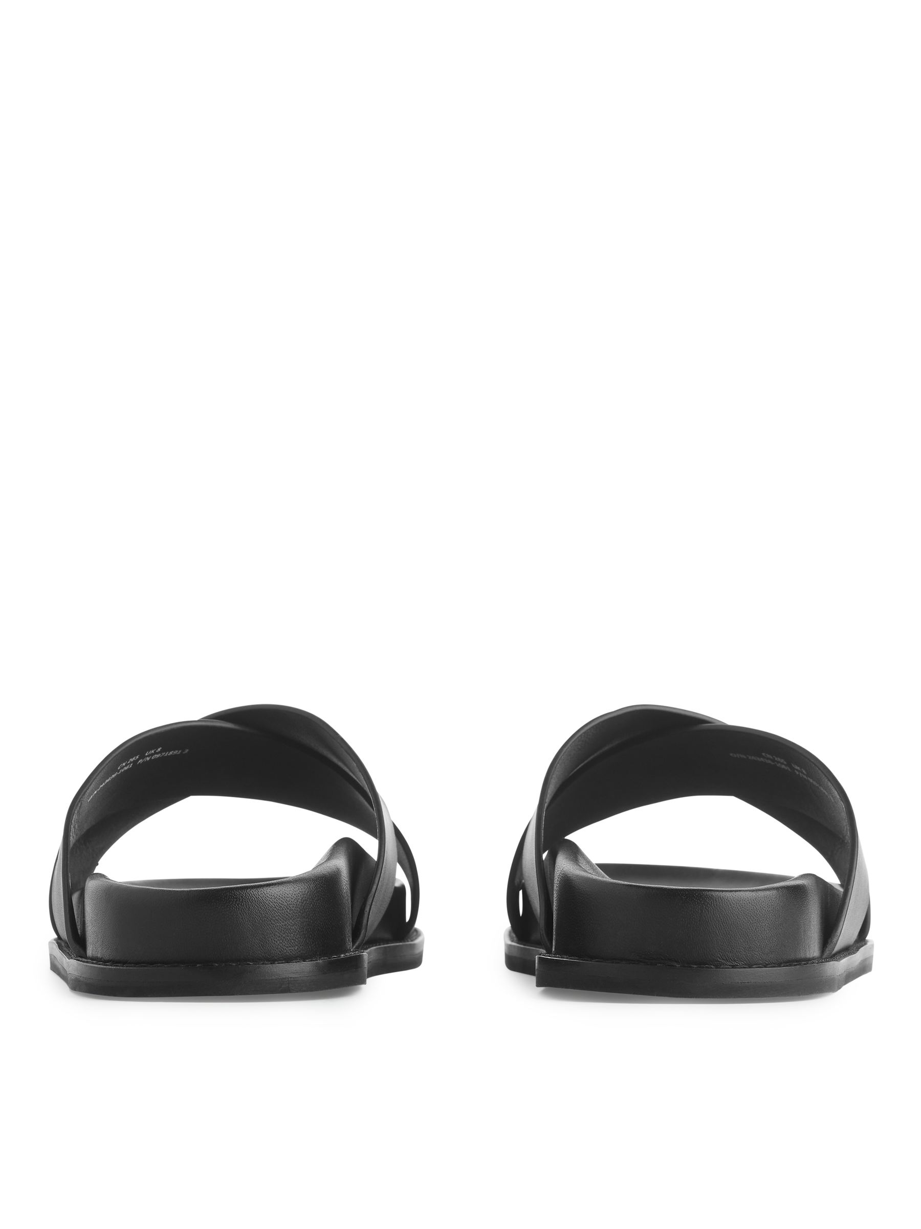 Sandalias de piel con tiras entrecruzadas - Negro - Men - StillMedia/DescriptiveStillLife - 3