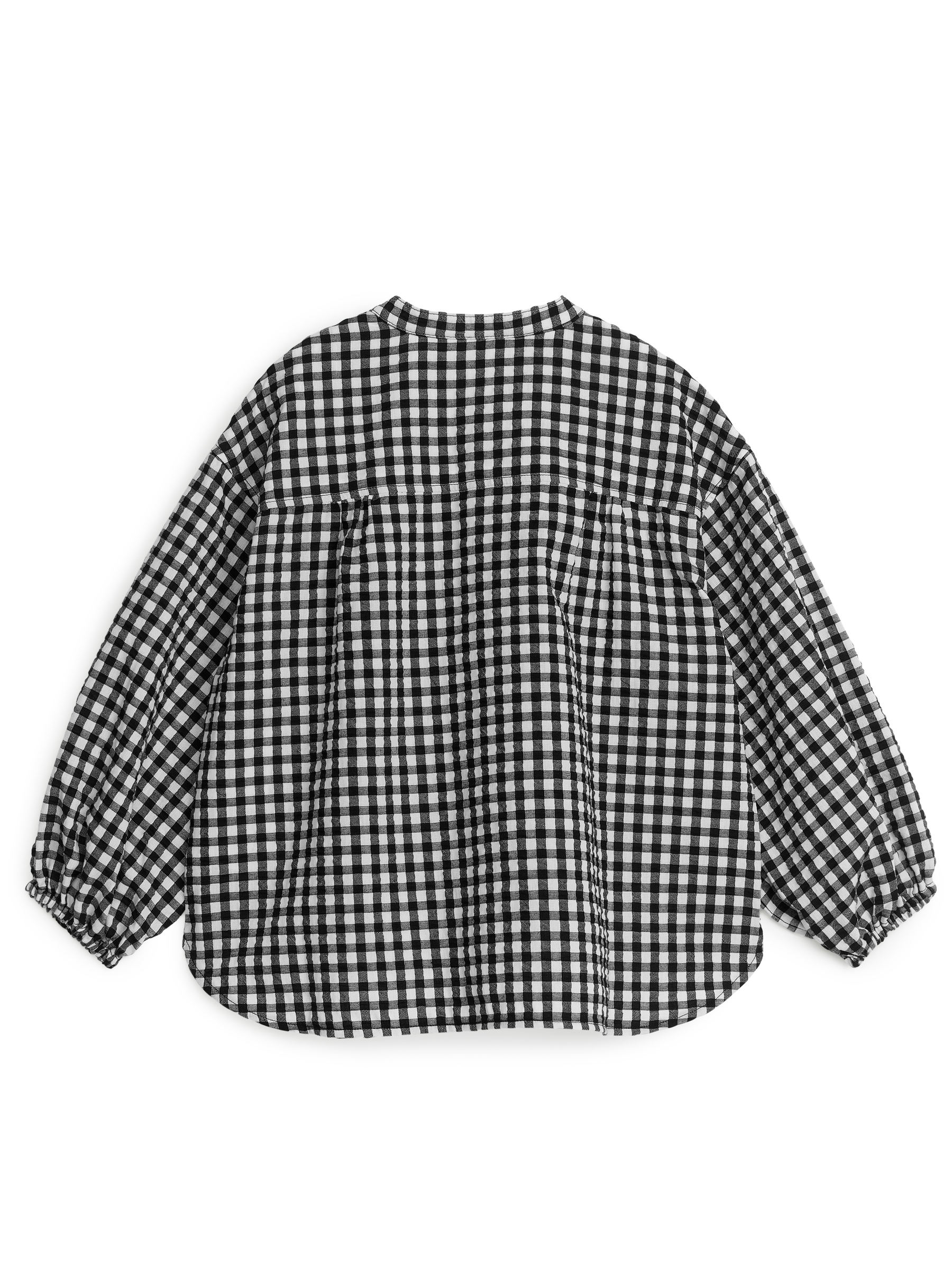 Legere Baumwollbluse - Schwarz/Karos - Regular Fit - Kinder - StillMedia/DescriptiveStillLife - 6