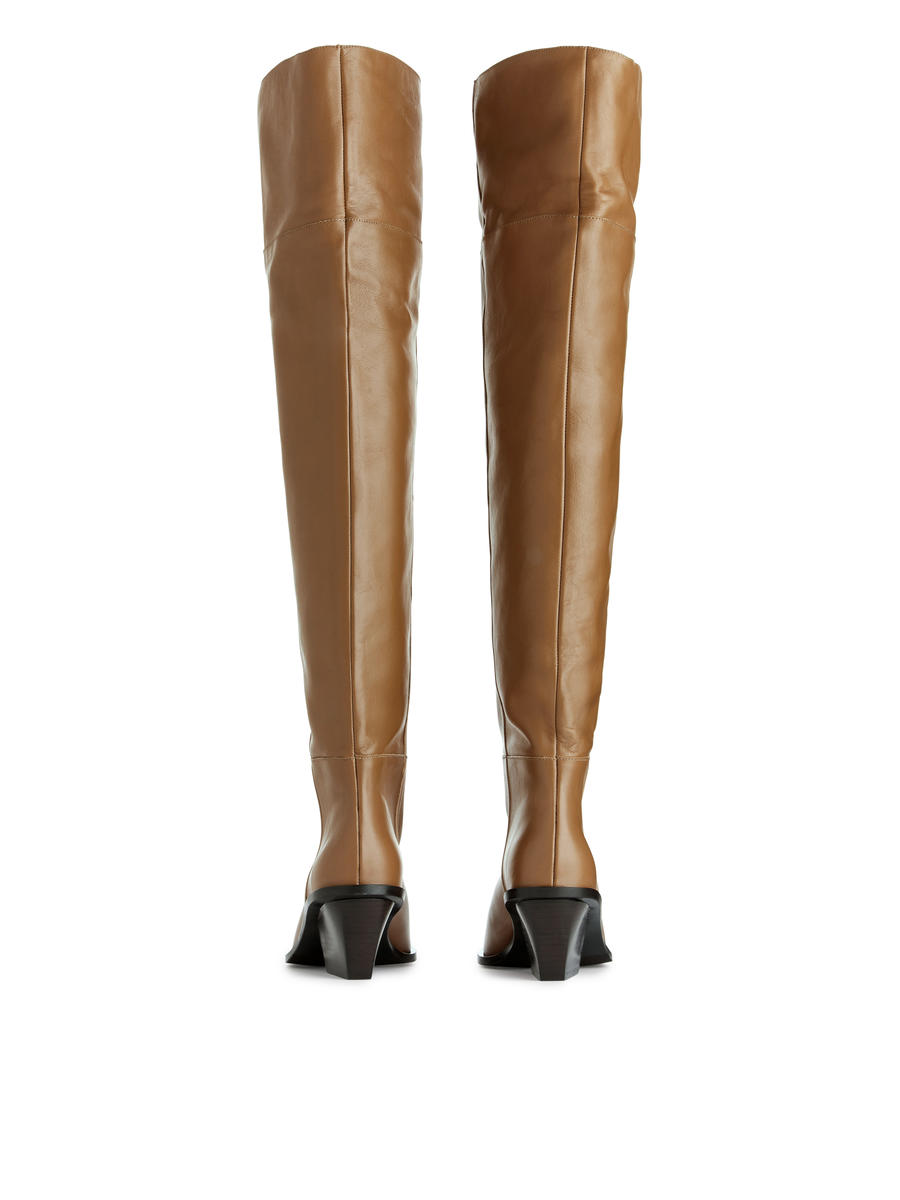 Over-the-Knee Boots-#A76F43-8003