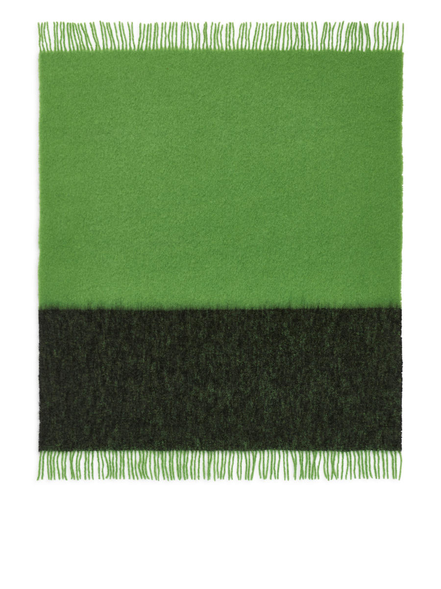 Stackelbergs Stockholm Mohair Blanket - Green - Homeware - 1201052002