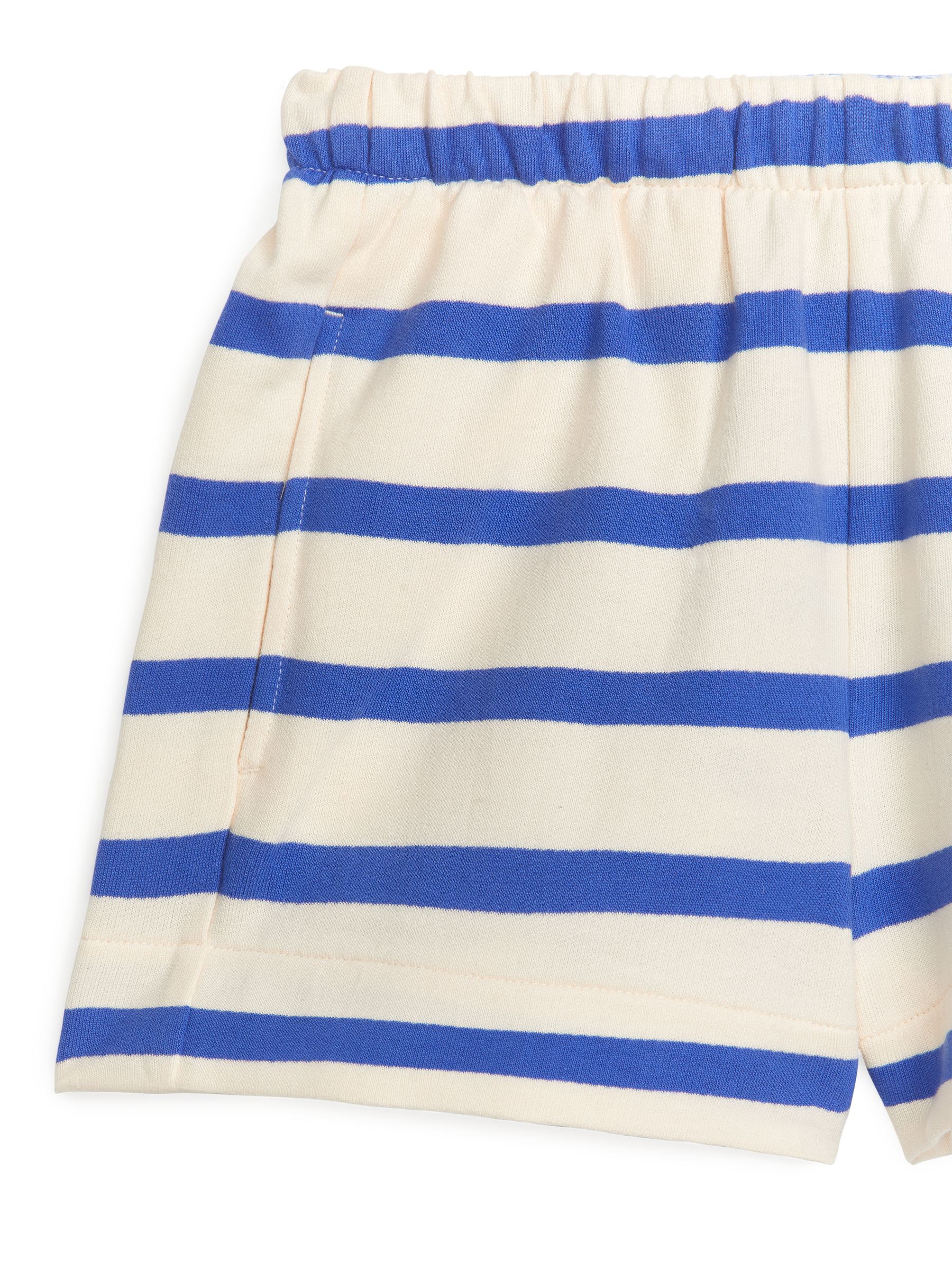 French Terry Shorts - Blue/Stripe - Relaxed fit - Children - StillMedia/DescriptiveDetail - 1