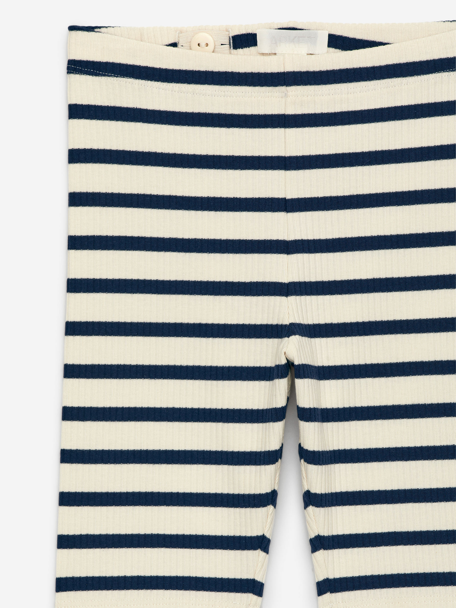 Ribbed Bicycle Shorts - Blue/Off White - Slim fit - Children - StillMedia/DescriptiveDetail - 2