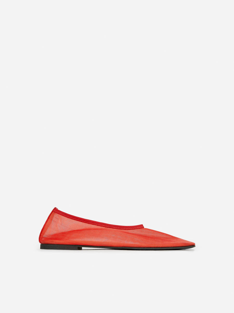 Mesh-Ballerinas - Rot - Women - 1176673005