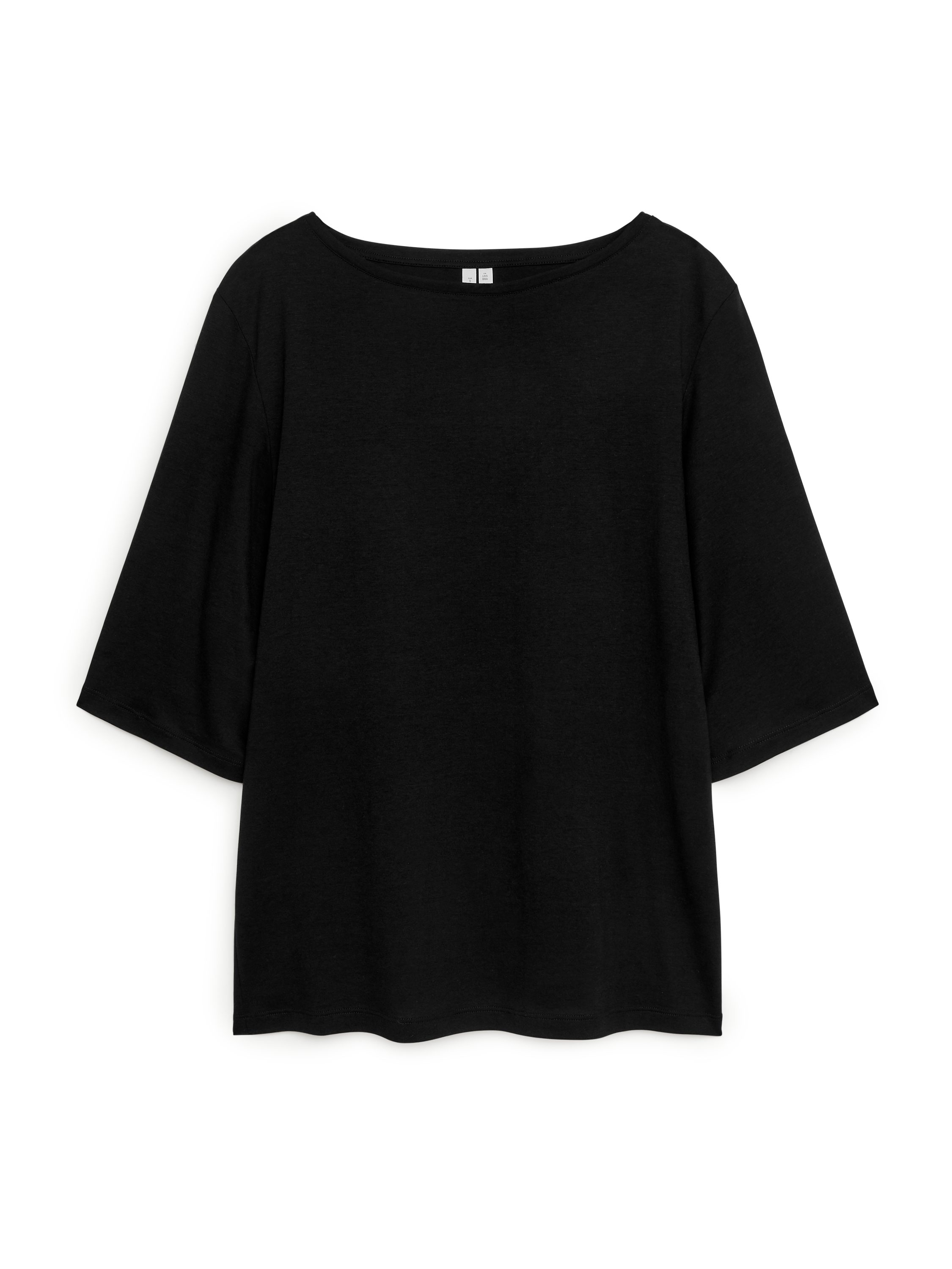 ARKET 売れ筋商品|||アーケット Tシャツ トップス レディース Tops Black Boat Neck T-Shirt – Black – Women – ARKET GB